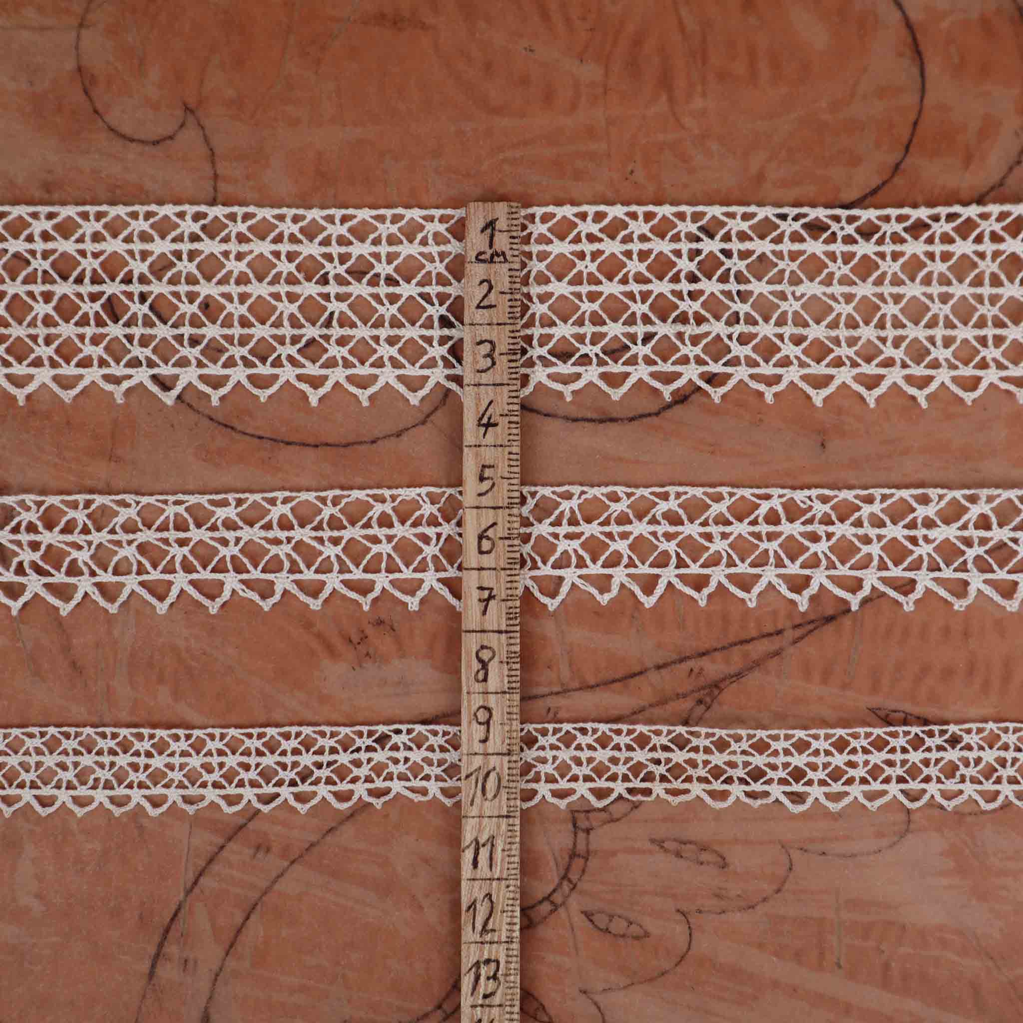 Cotton Bobbin Lace Trim - Bobbins&Needles