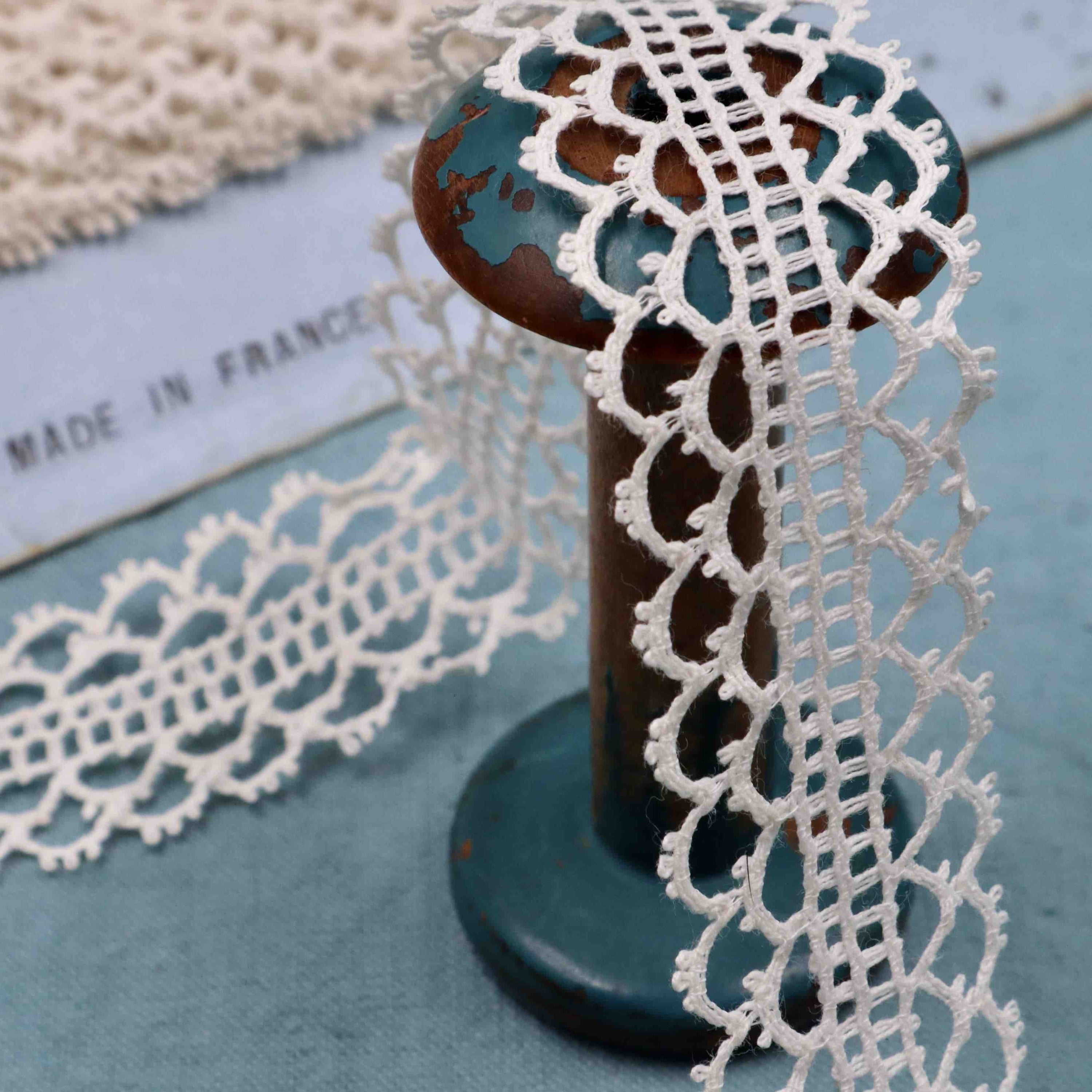 10 m Cotton Bobbin Lace Trim