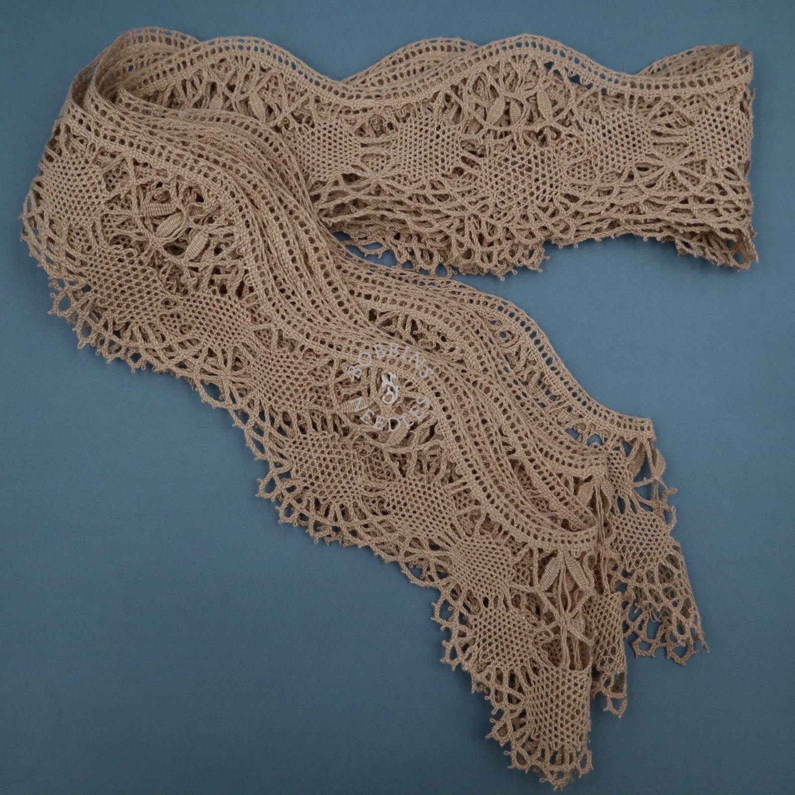 Antique French Linen Bobbin Lace Border – Tablecloth Edging – Handmade Lace - Bobbins&Needles