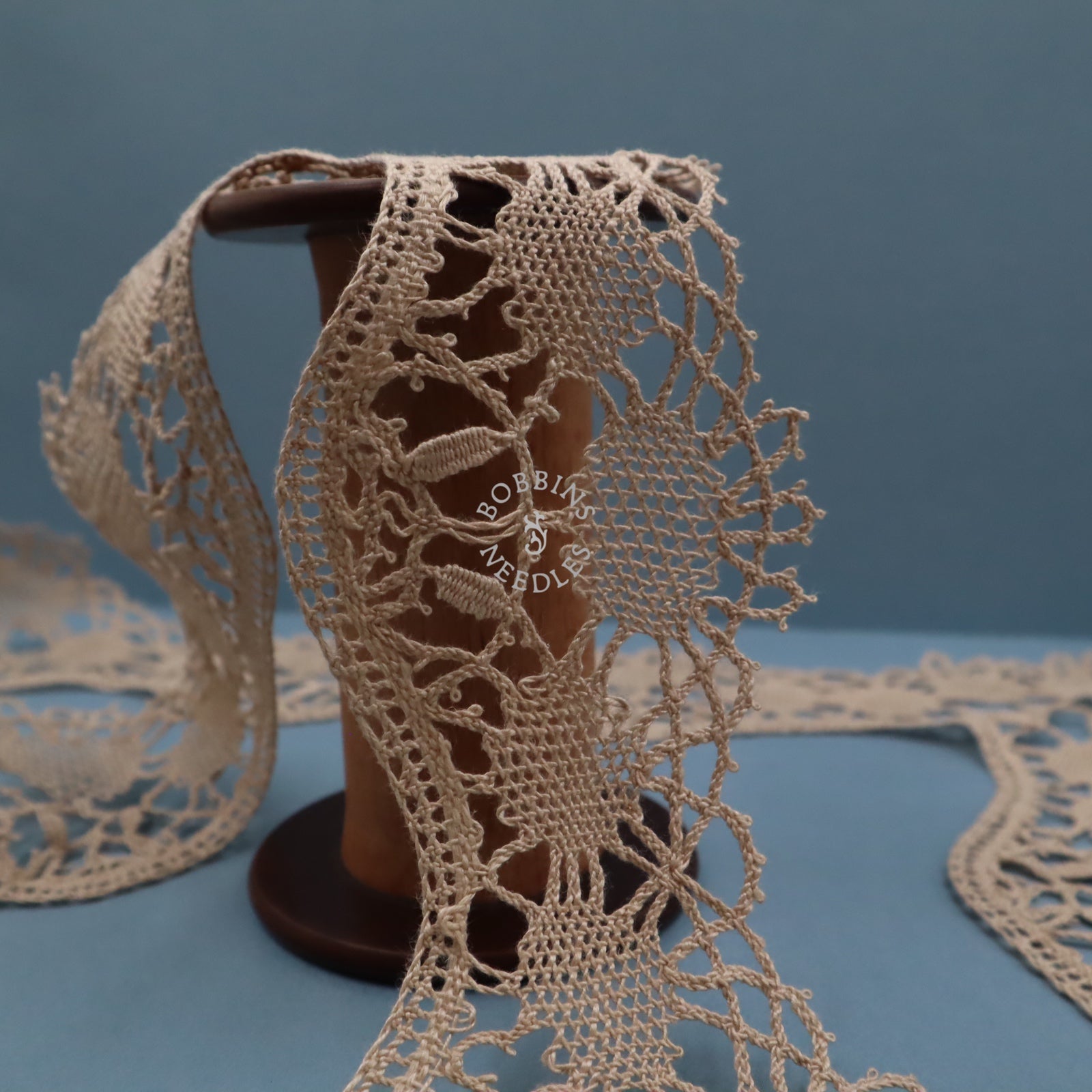 Antique French Linen Bobbin Lace Border – Tablecloth Edging – Handmade Lace - Bobbins&Needles