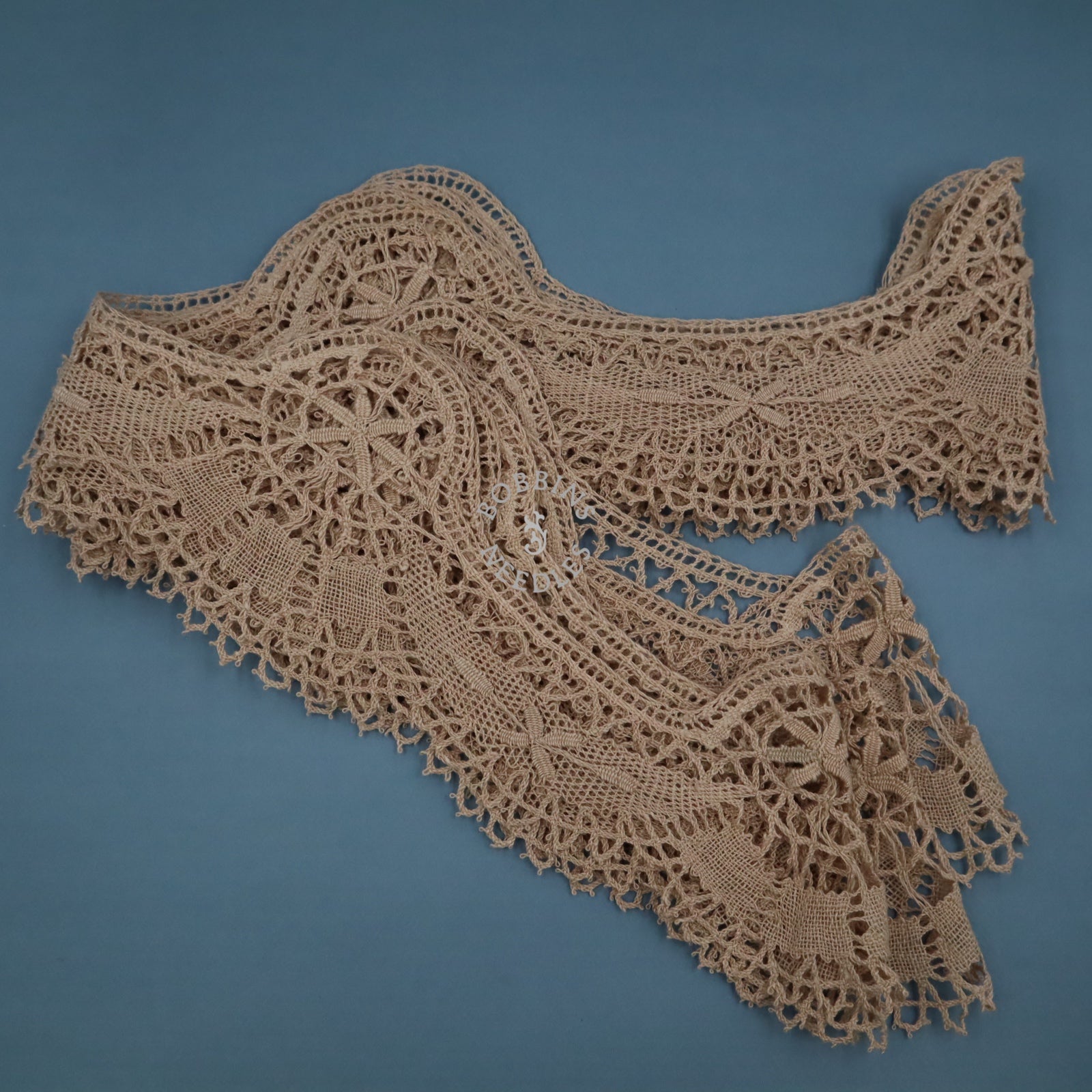 Tablecloth Edging – Antique French Linen Bobbin Lace Border –  Handmade Lace - Bobbins&Needles