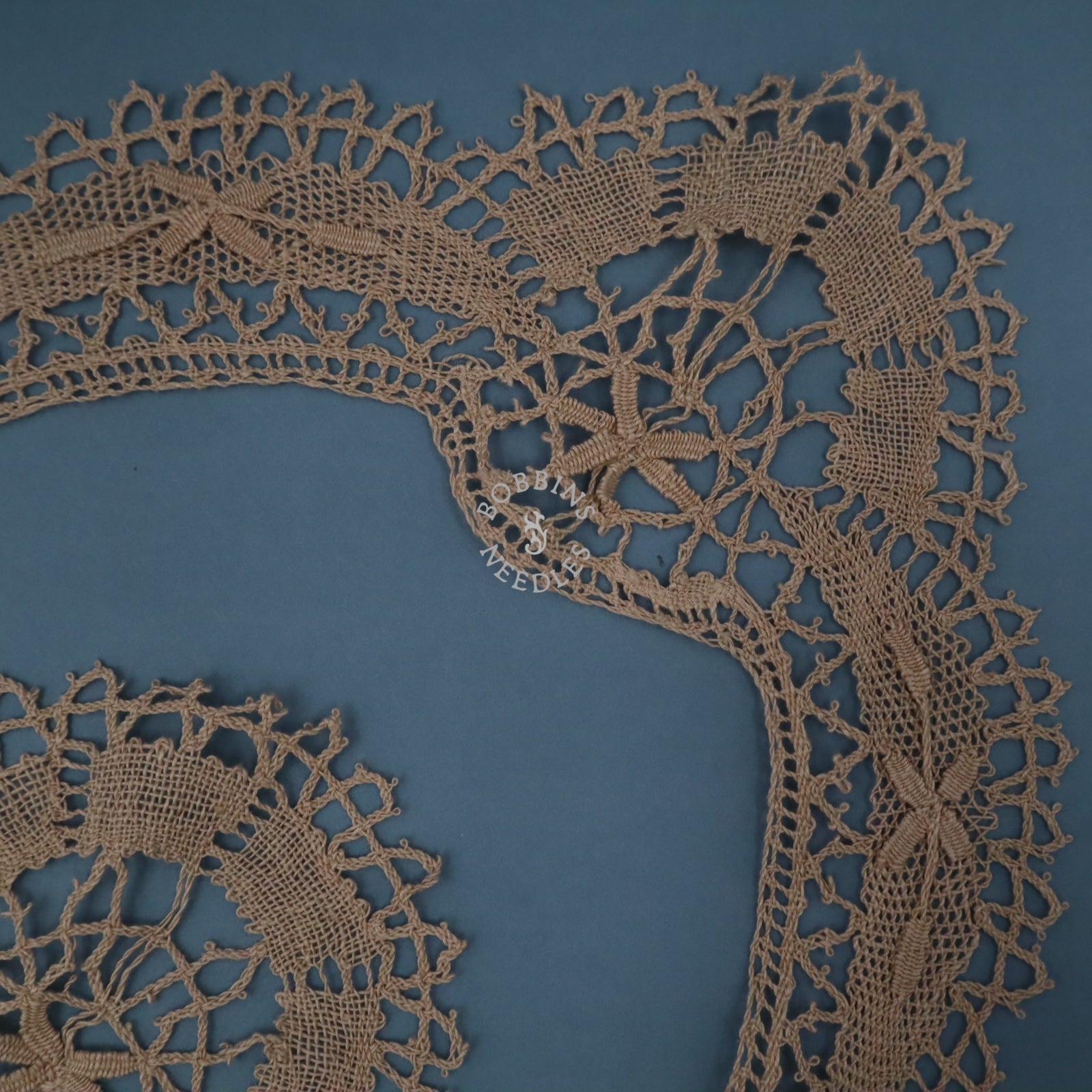 Tablecloth Edging – Antique French Linen Bobbin Lace Border –  Handmade Lace - Bobbins&Needles