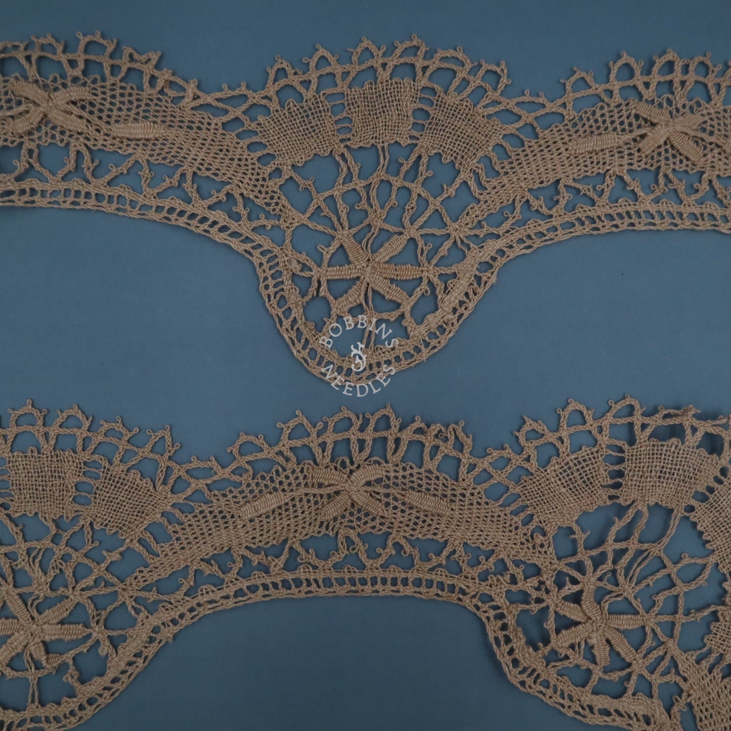 Tablecloth Edging – Antique French Linen Bobbin Lace Border –  Handmade Lace - Bobbins&Needles