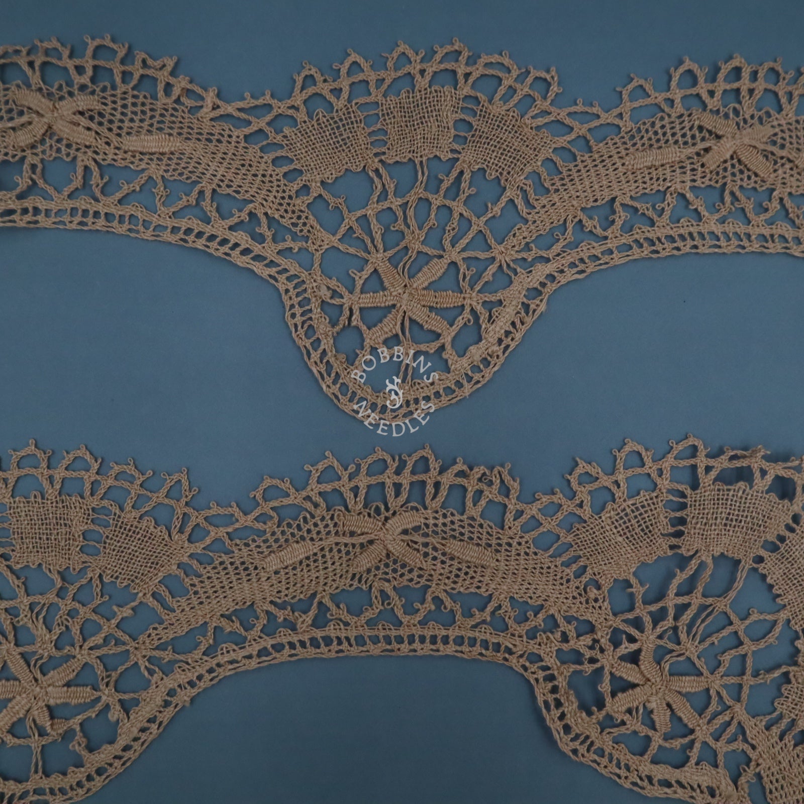 Tablecloth Edging – Antique French Linen Bobbin Lace Border –  Handmade Lace - Bobbins&Needles