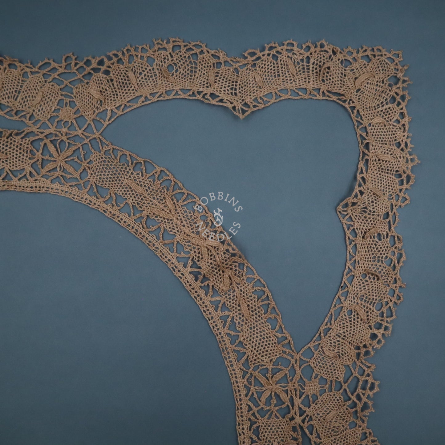 Antique French Linen Bobbin Lace Border – Tablecloth Edging – Handmade Lace - Bobbins&Needles