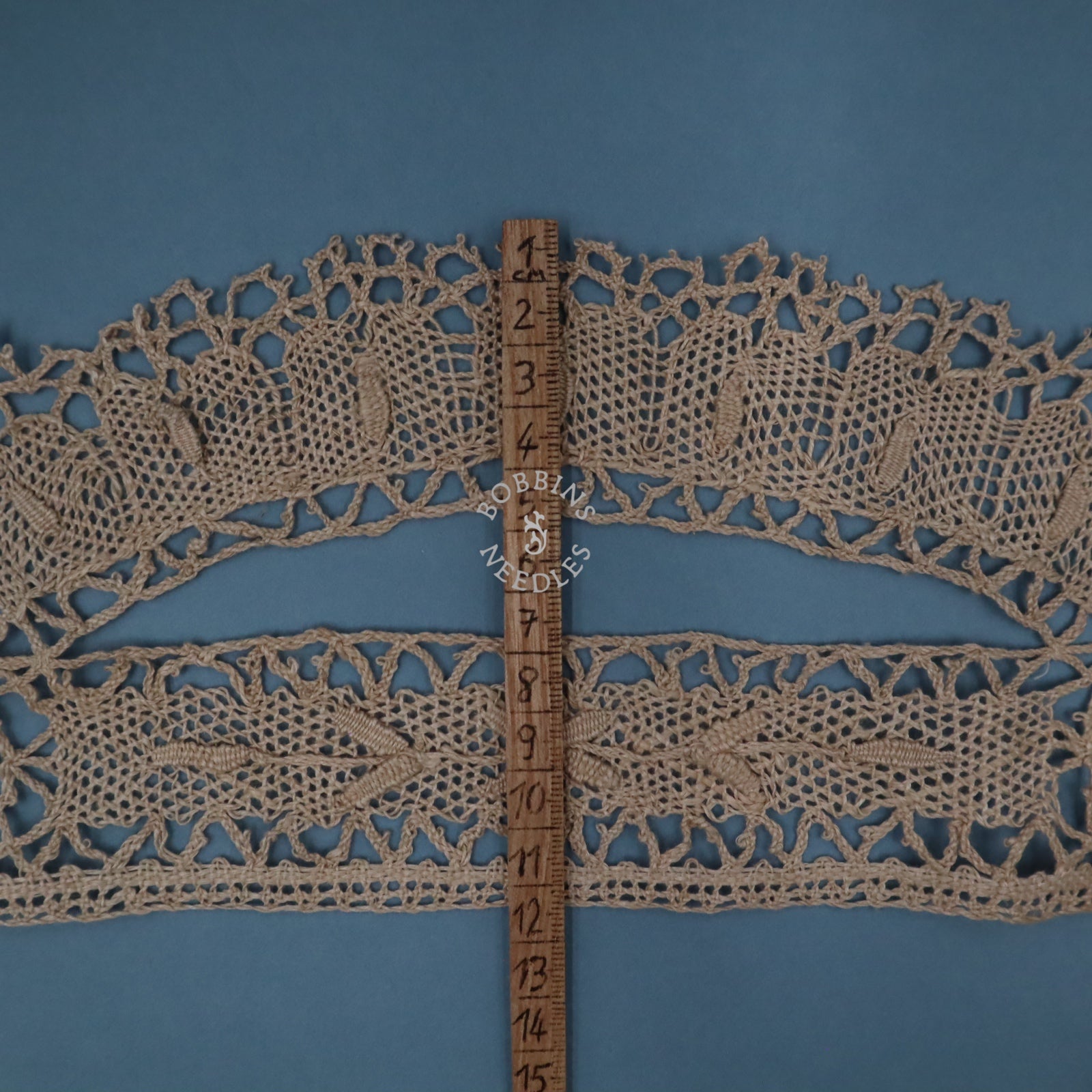 Antique French Linen Bobbin Lace Border – Tablecloth Edging – Handmade Lace - Bobbins&Needles