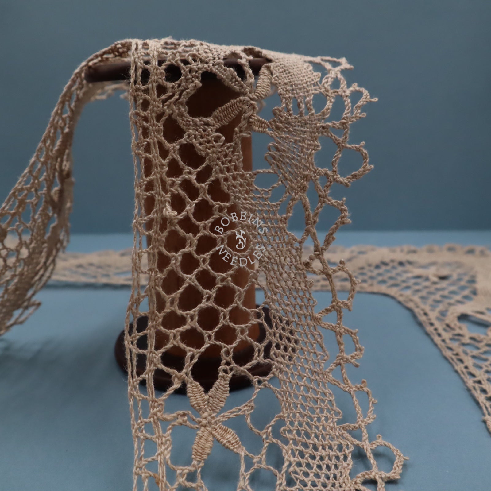 Antique French Linen Bobbin Lace Border – Tablecloth Edging – Handmade Lace - Bobbins&Needles