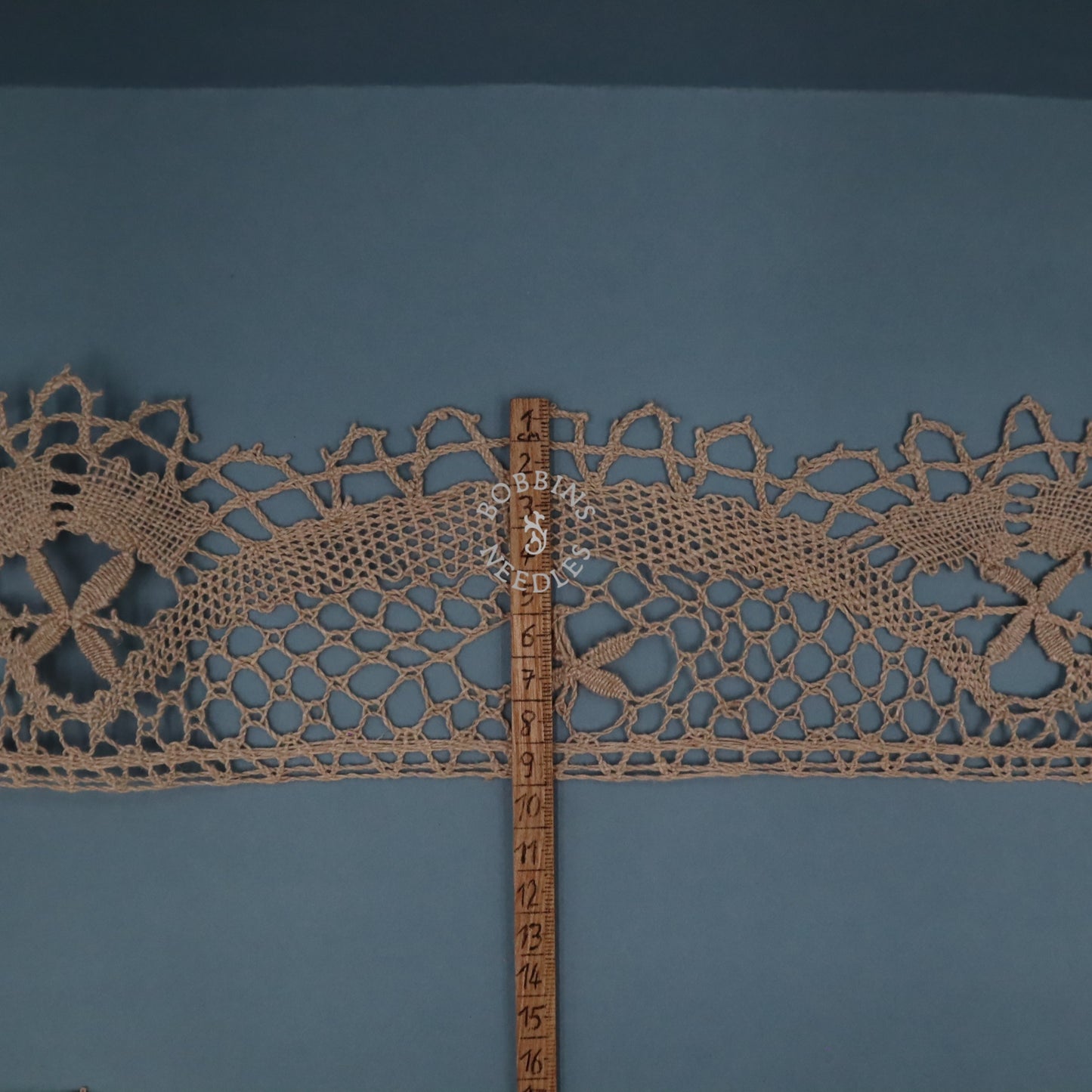 Antique French Linen Bobbin Lace Border – Tablecloth Edging – Handmade Lace - Bobbins&Needles