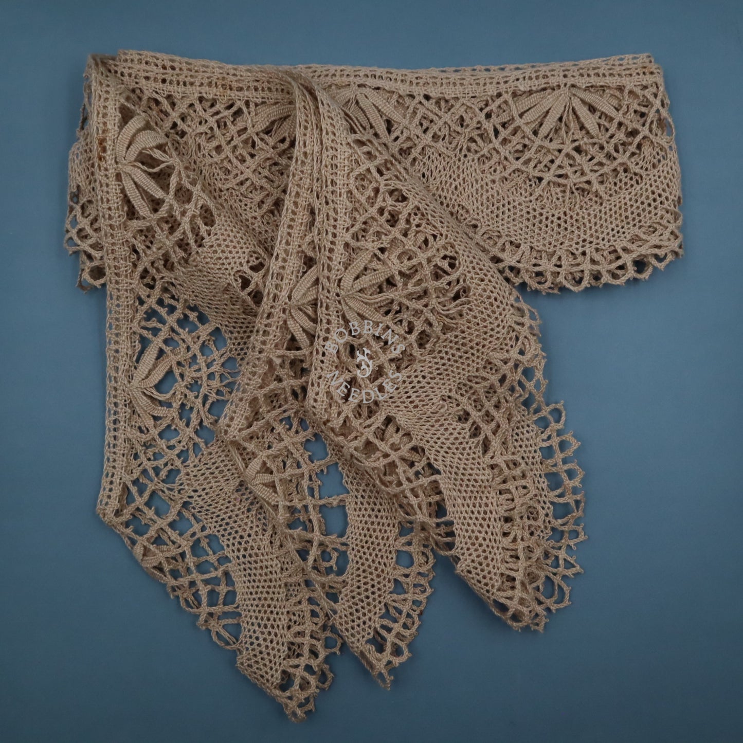 Tablecloth Edging – Antique French Linen Bobbin Lace Border –  Handmade Lace - Bobbins&Needles