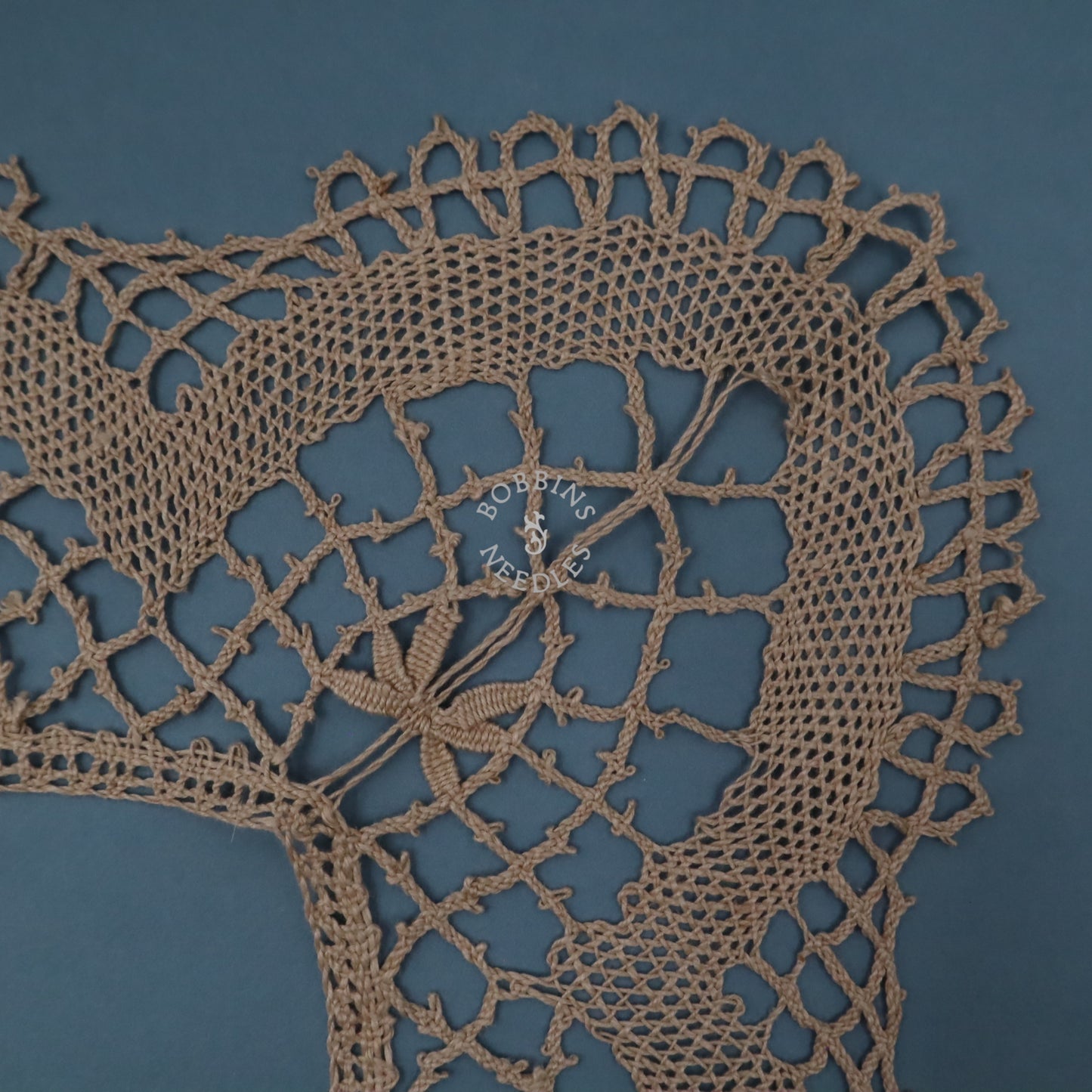 Tablecloth Edging – Antique French Linen Bobbin Lace Border –  Handmade Lace - Bobbins&Needles