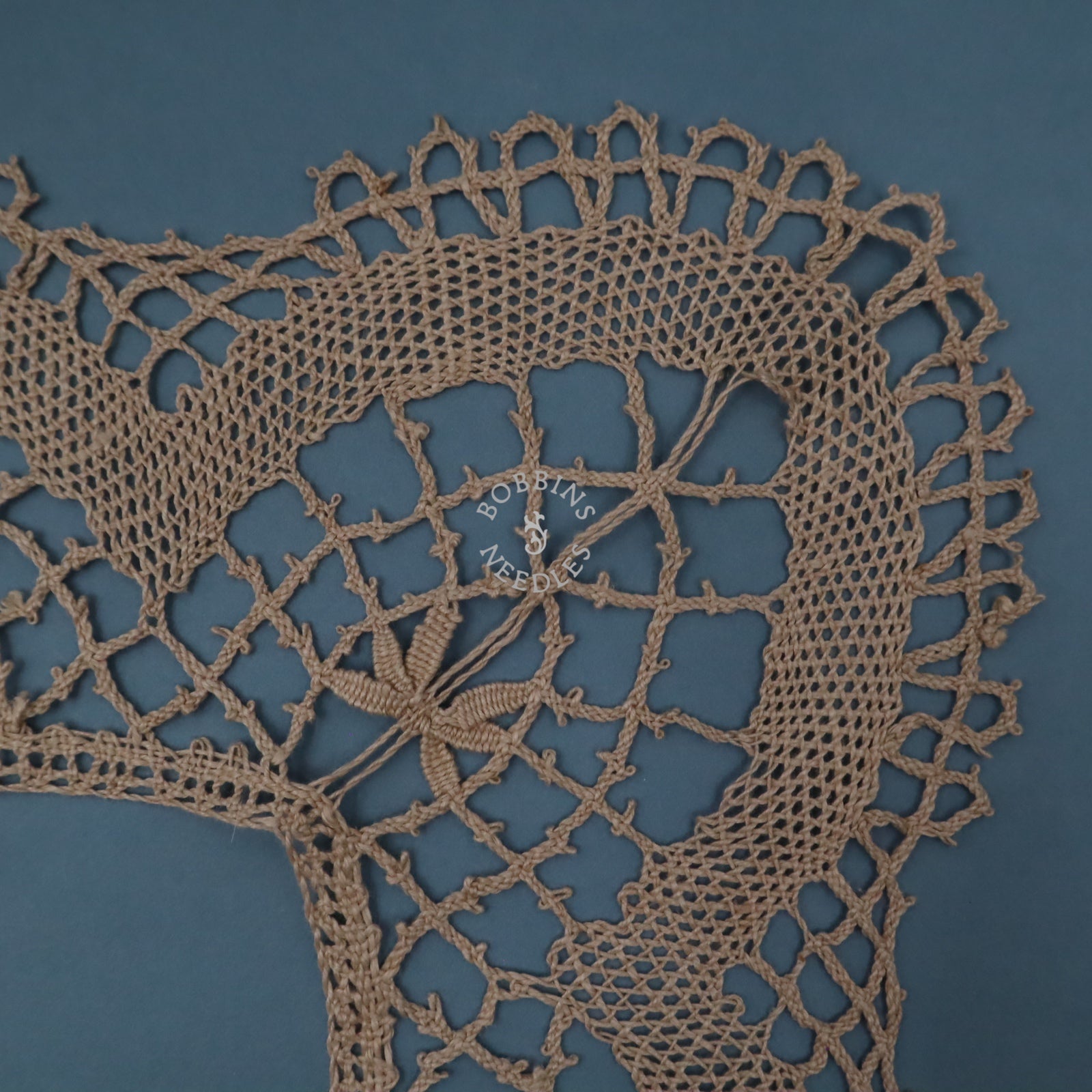 Tablecloth Edging – Antique French Linen Bobbin Lace Border –  Handmade Lace - Bobbins&Needles