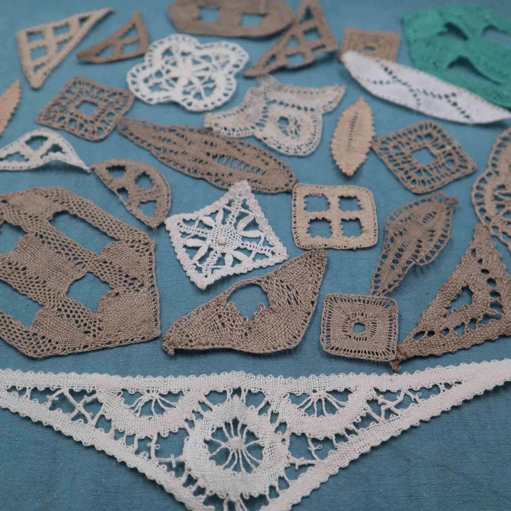 Surprise Bundle 7 Inserts Handmade Lace Appliques - Bobbins&Needles