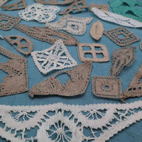 Surprise Bundle 7 Inserts Handmade Lace Appliques - Bobbins&Needles