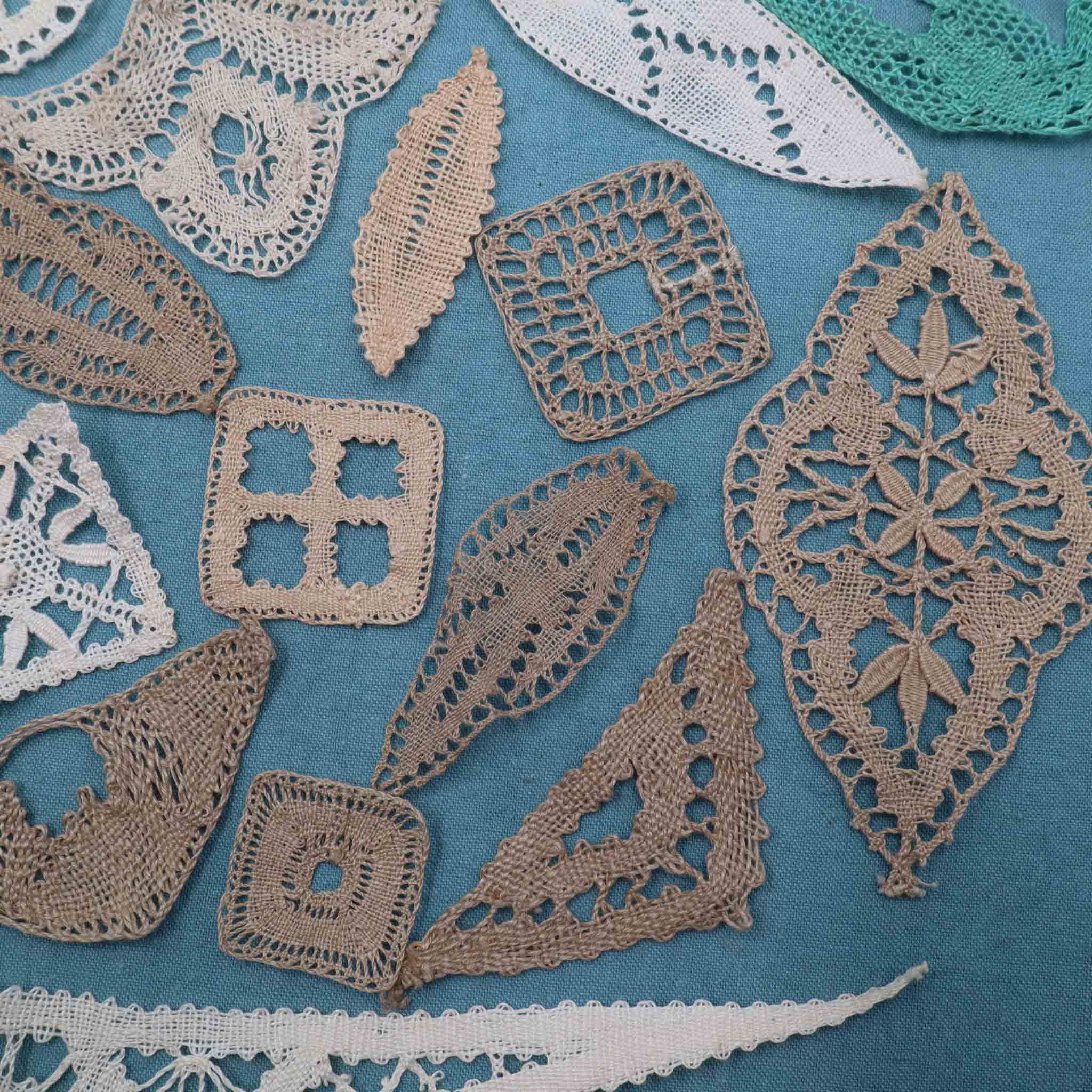 Surprise Bundle 7 Inserts Handmade Lace Appliques - Bobbins&Needles