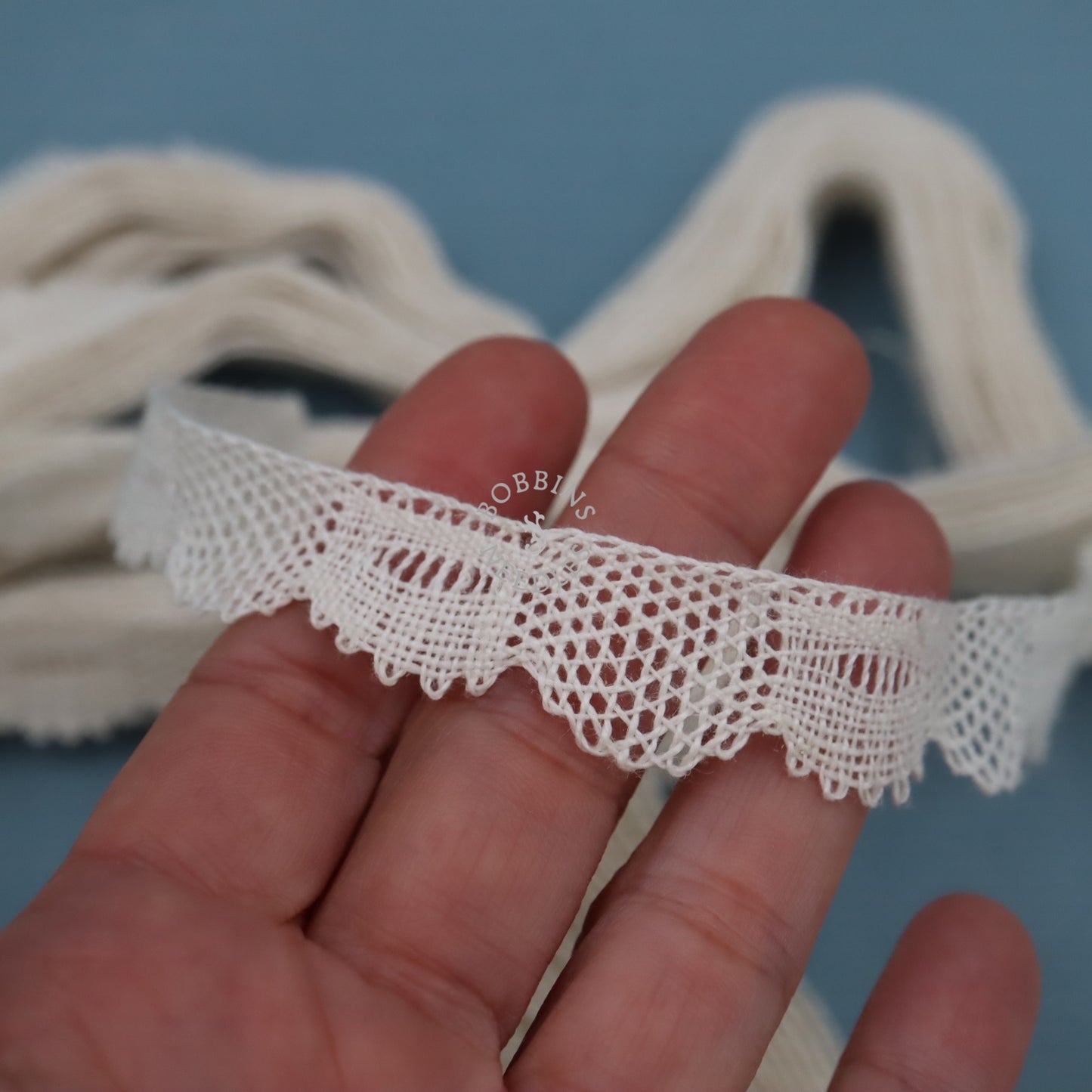 22m Handmade Linen Lace – French Bobbin Lace Trim - Bobbins&Needles