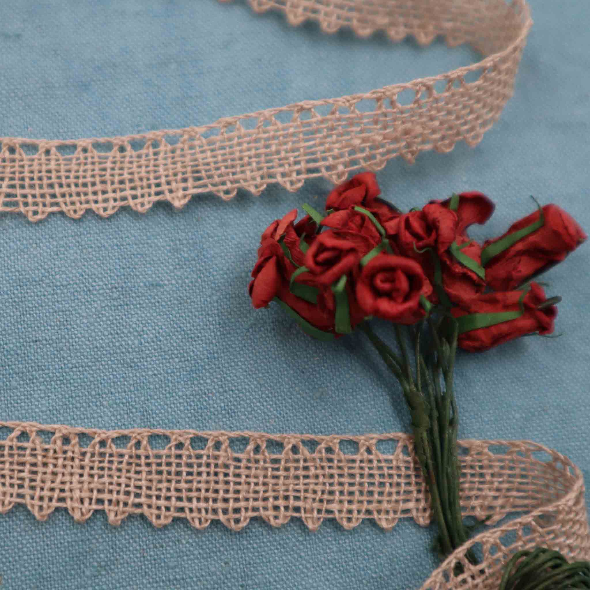 Handmade Linen Lace Trim - Bobbins&Needles