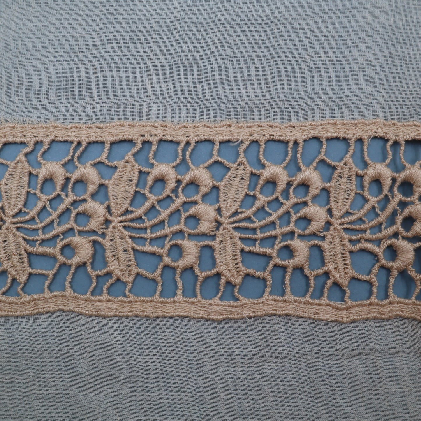 Antique Belgian Curtain – Swiss Linen Panel with Bruges Lace Border – 150 × 220 cm