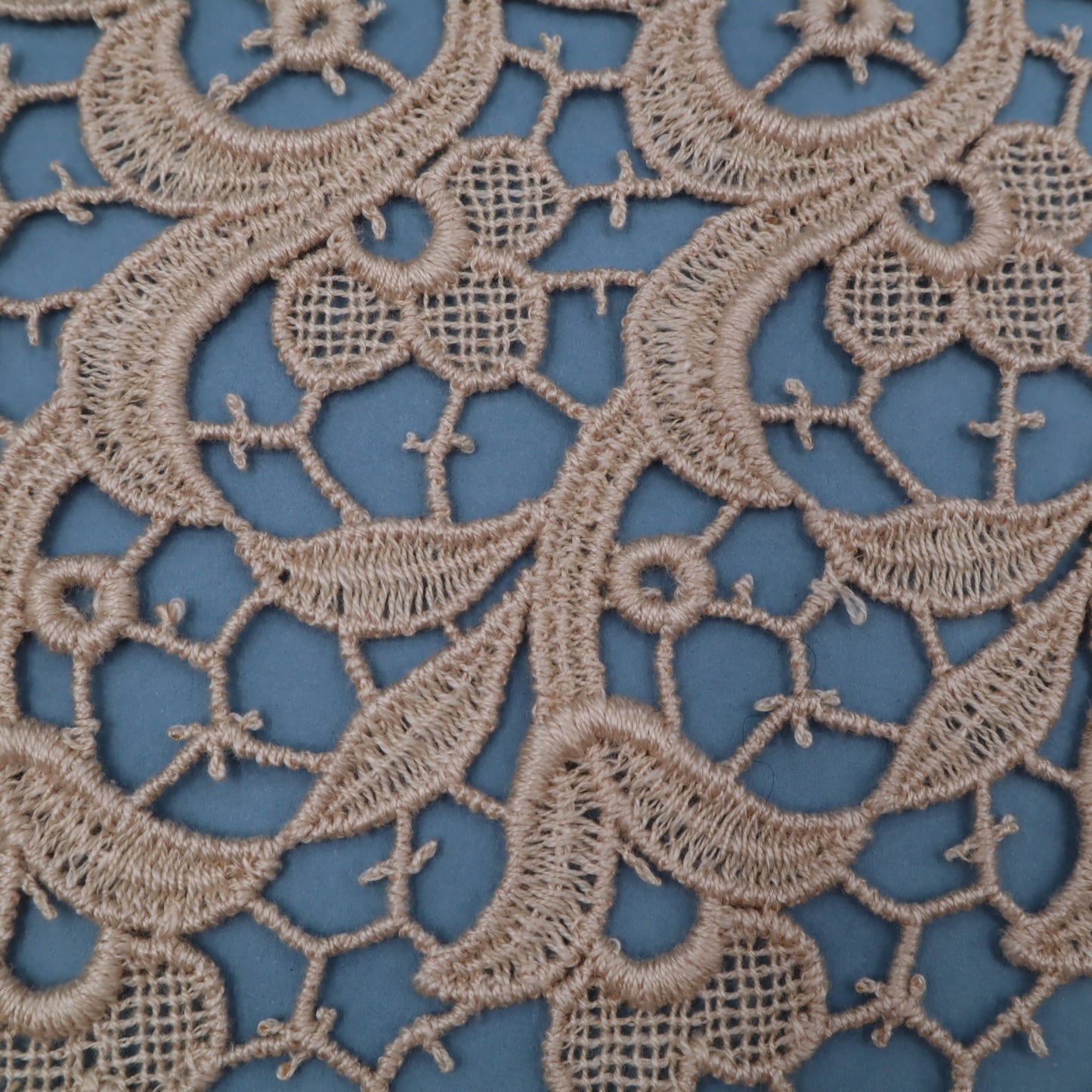 Antique Belgian Linen Curtain – 270 × 150 cm Swiss Linen Panel with 20 cm Bruges Guipure Lace Border