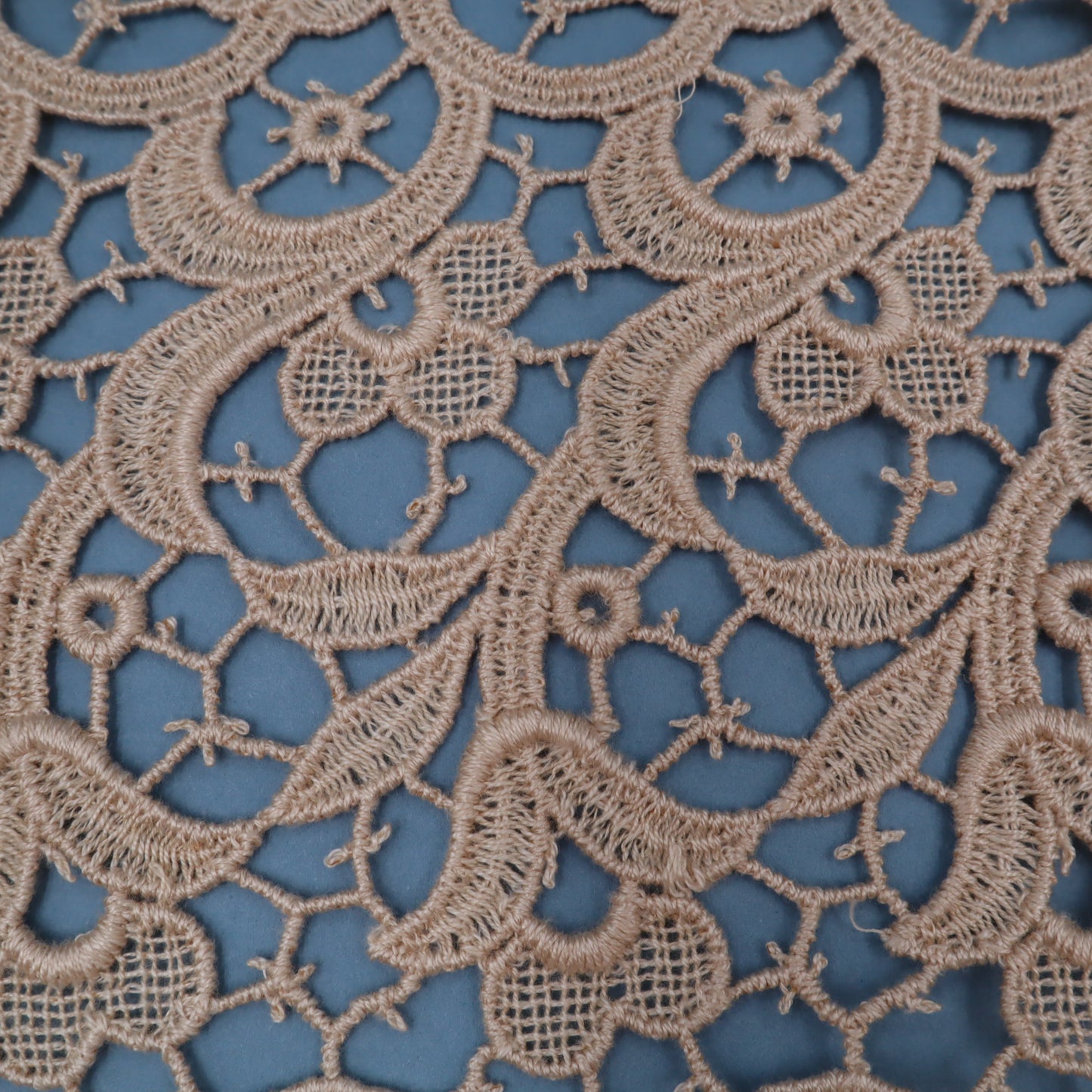 Antique Belgian Linen Curtain – 150 × 150 cm Swiss Linen Panel with 20 cm Bruges Guipure Lace Border