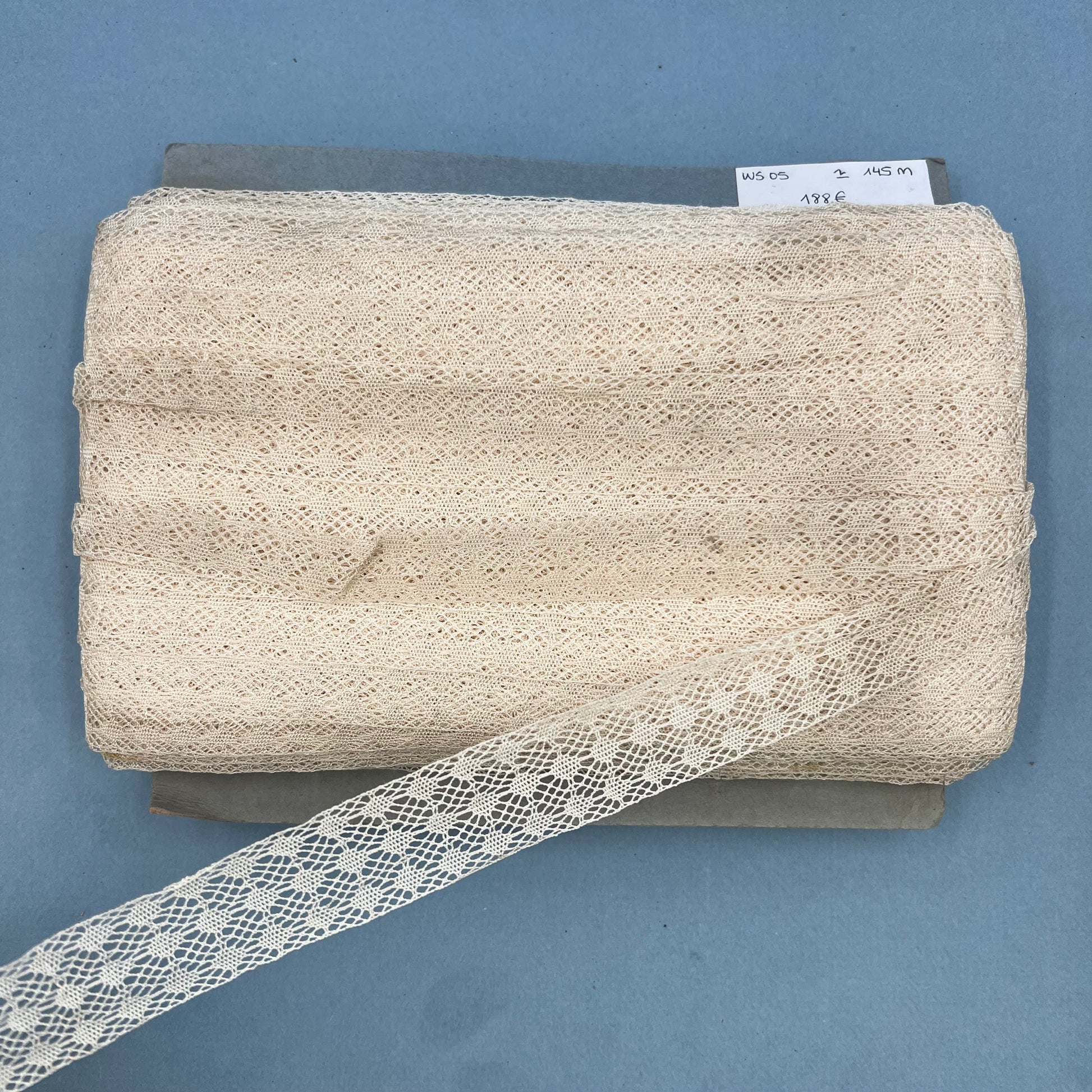 Wholesale Vintage French Lace Trim – 145m – Le Puy-en-Velay Cotton Lace - Bobbins&Needles