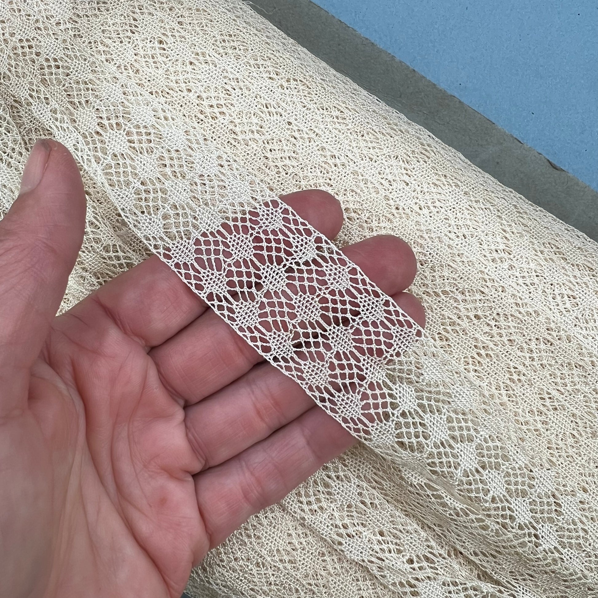 Wholesale Vintage French Lace Trim – 145m – Le Puy-en-Velay Cotton Lace - Bobbins&Needles