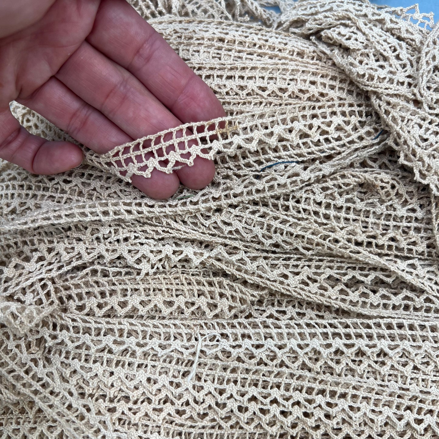 Wholesale Vintage French Lace Trim – 100m – Le Puy-en-Velay Cotton Lace - Bobbins&Needles