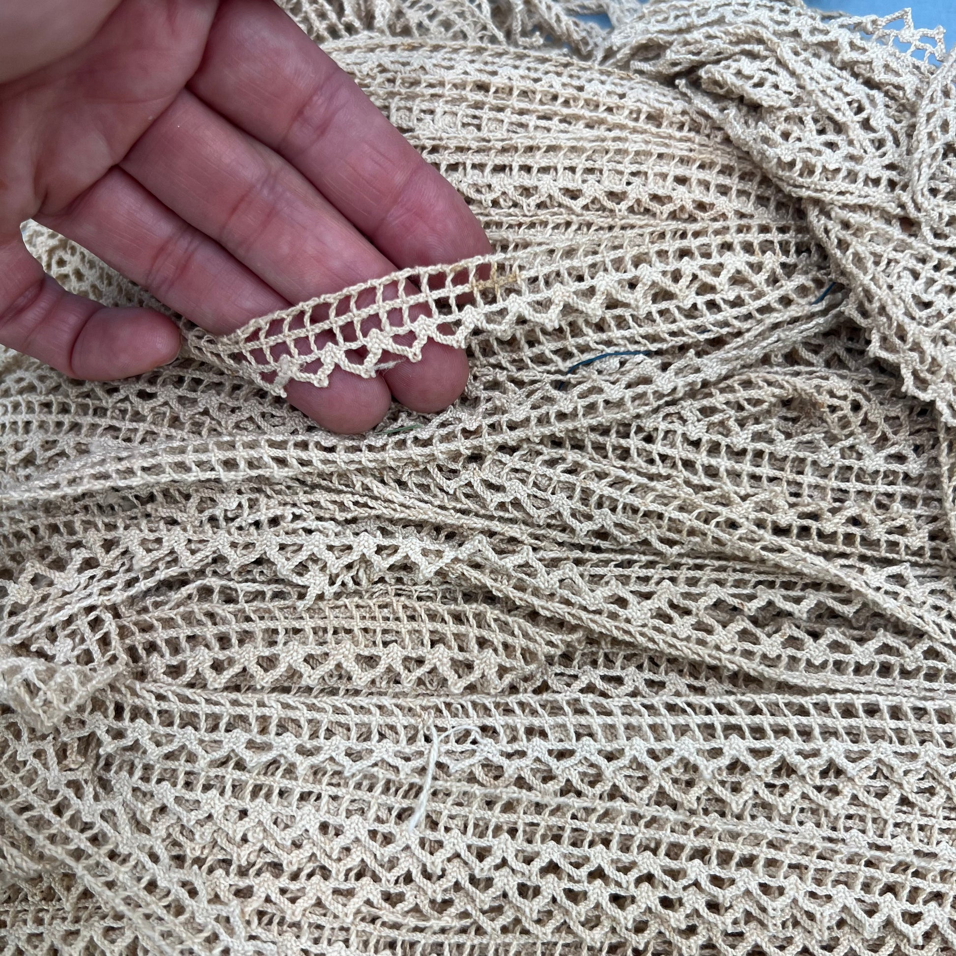 Wholesale Vintage French Lace Trim – 100m – Le Puy-en-Velay Cotton Lace - Bobbins&Needles