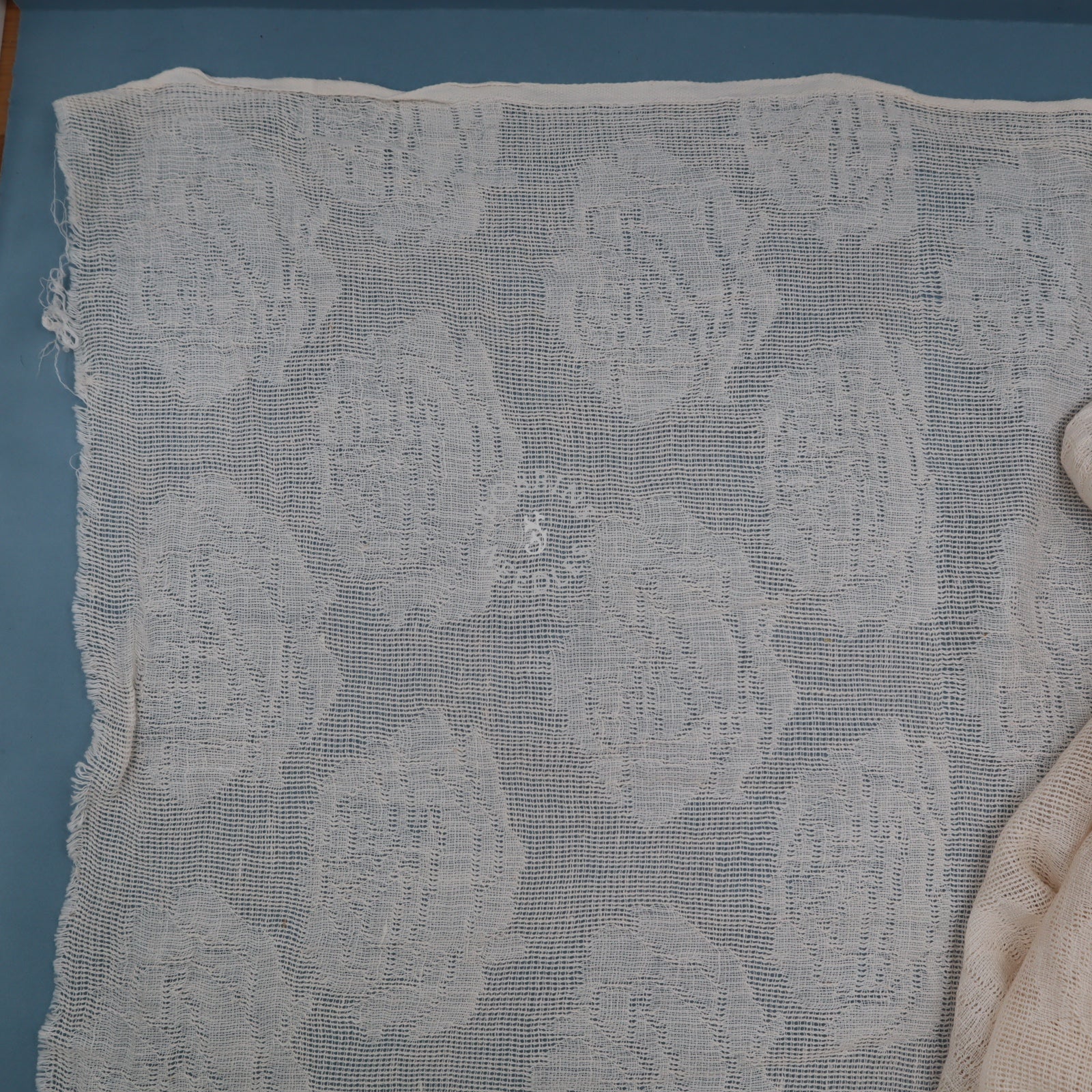 Antique Linen Fabric Panels Set – 2 Large Pieces – Vintage Sheer Linen - Bobbins&Needles