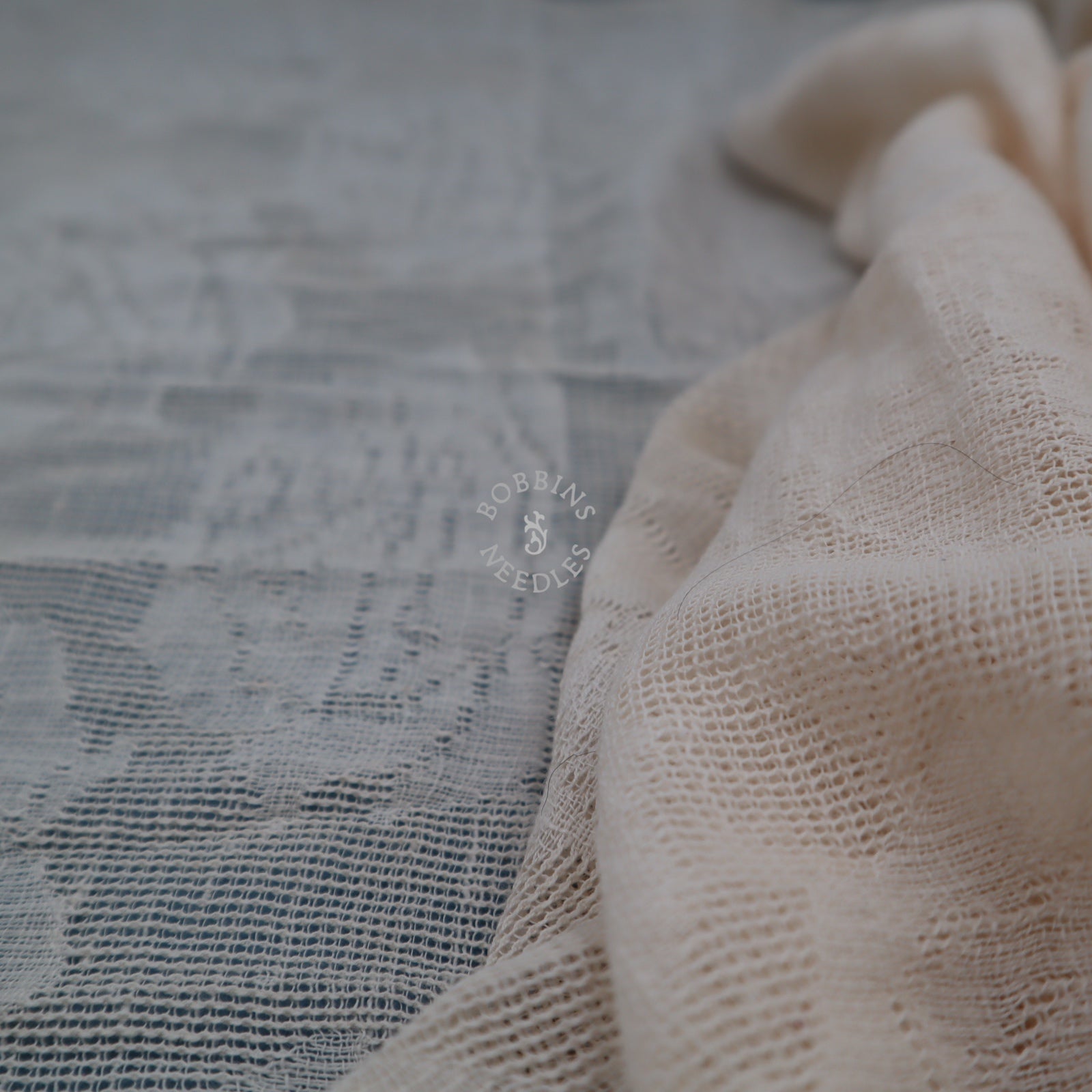 Antique Linen Fabric Panels Set – 2 Large Pieces – Vintage Sheer Linen - Bobbins&Needles