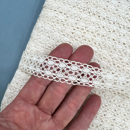 Wholesale Vintage French Lace Trim – 80m – Le Puy-en-Velay Cotton Lace - Bobbins&Needles