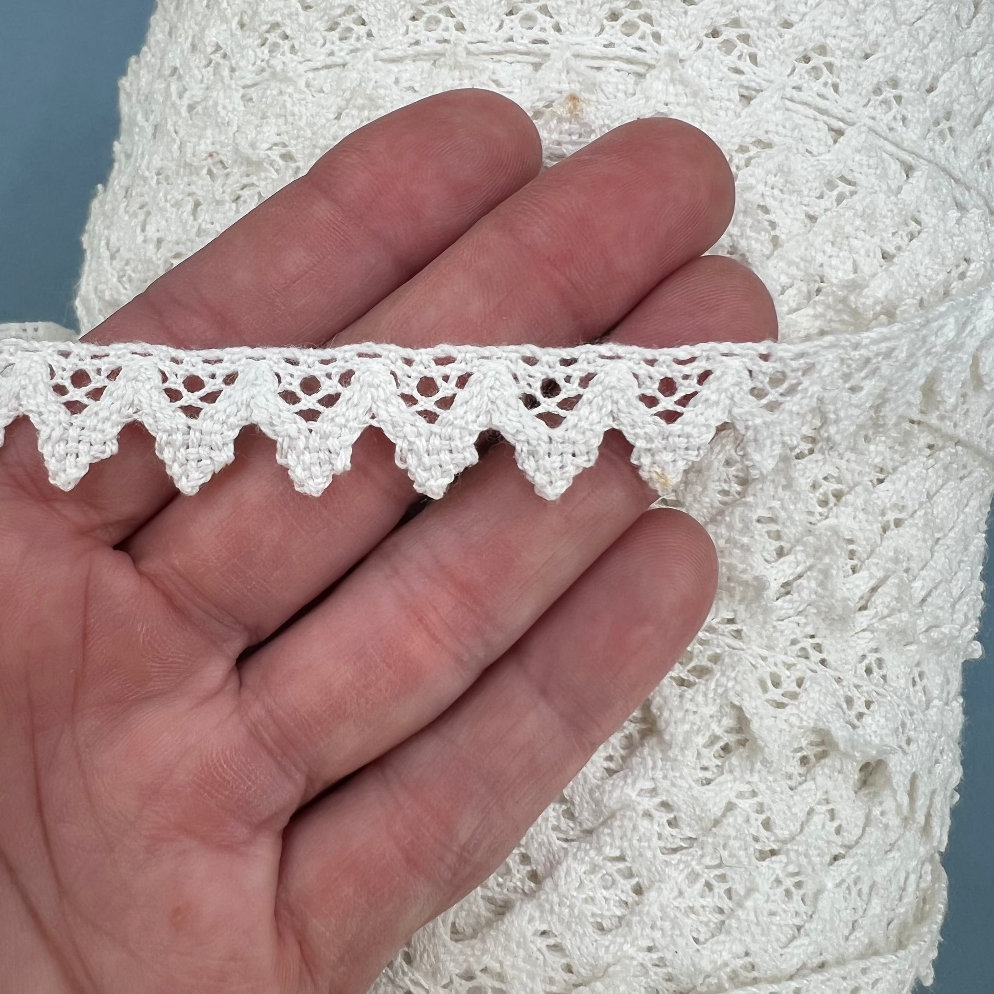 Wholesale Vintage French Lace Trim – 460m – Le Puy-en-Velay Cotton Lace - Bobbins&Needles