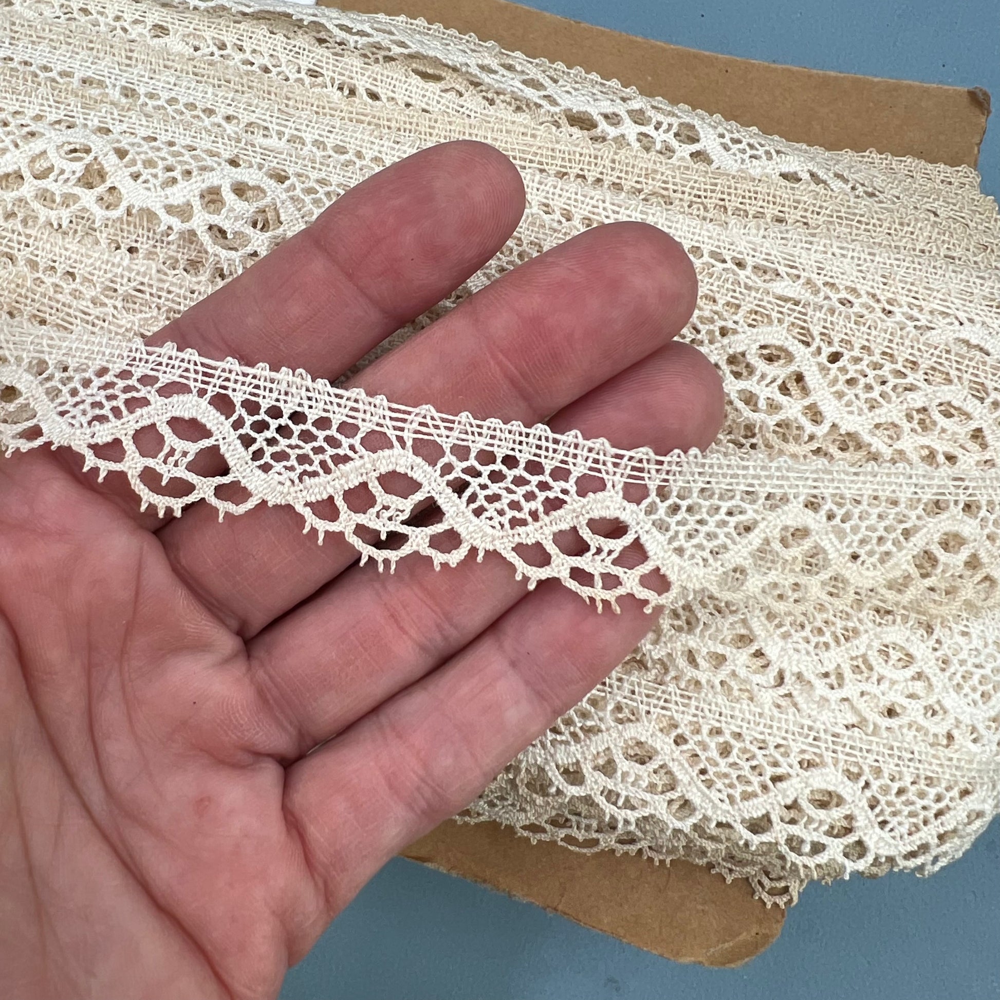 Wholesale Vintage French Lace Trim – 130m – Le Puy-en-Velay Cotton Lace (Copy) - Bobbins&Needles