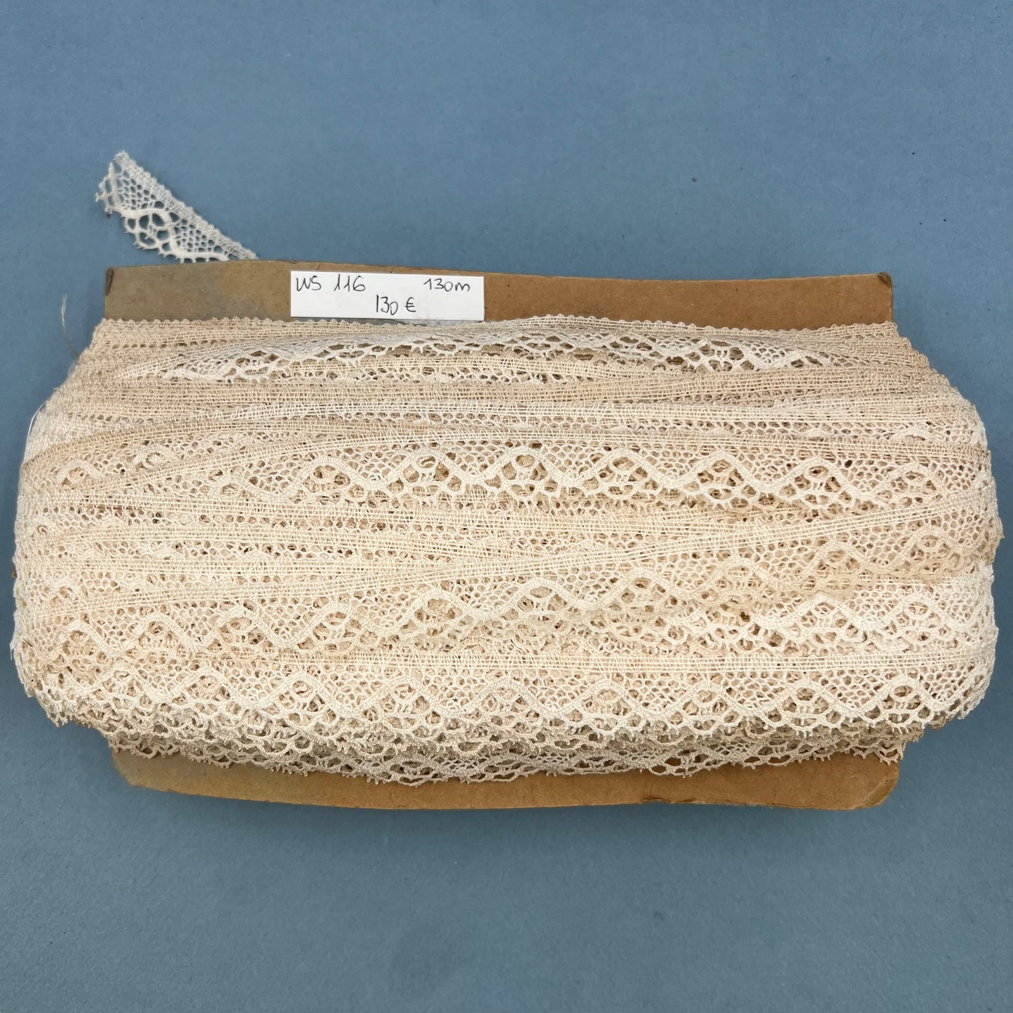 Wholesale Vintage French Lace Trim – 130m – Le Puy-en-Velay Cotton Lace (Copy) - Bobbins&Needles