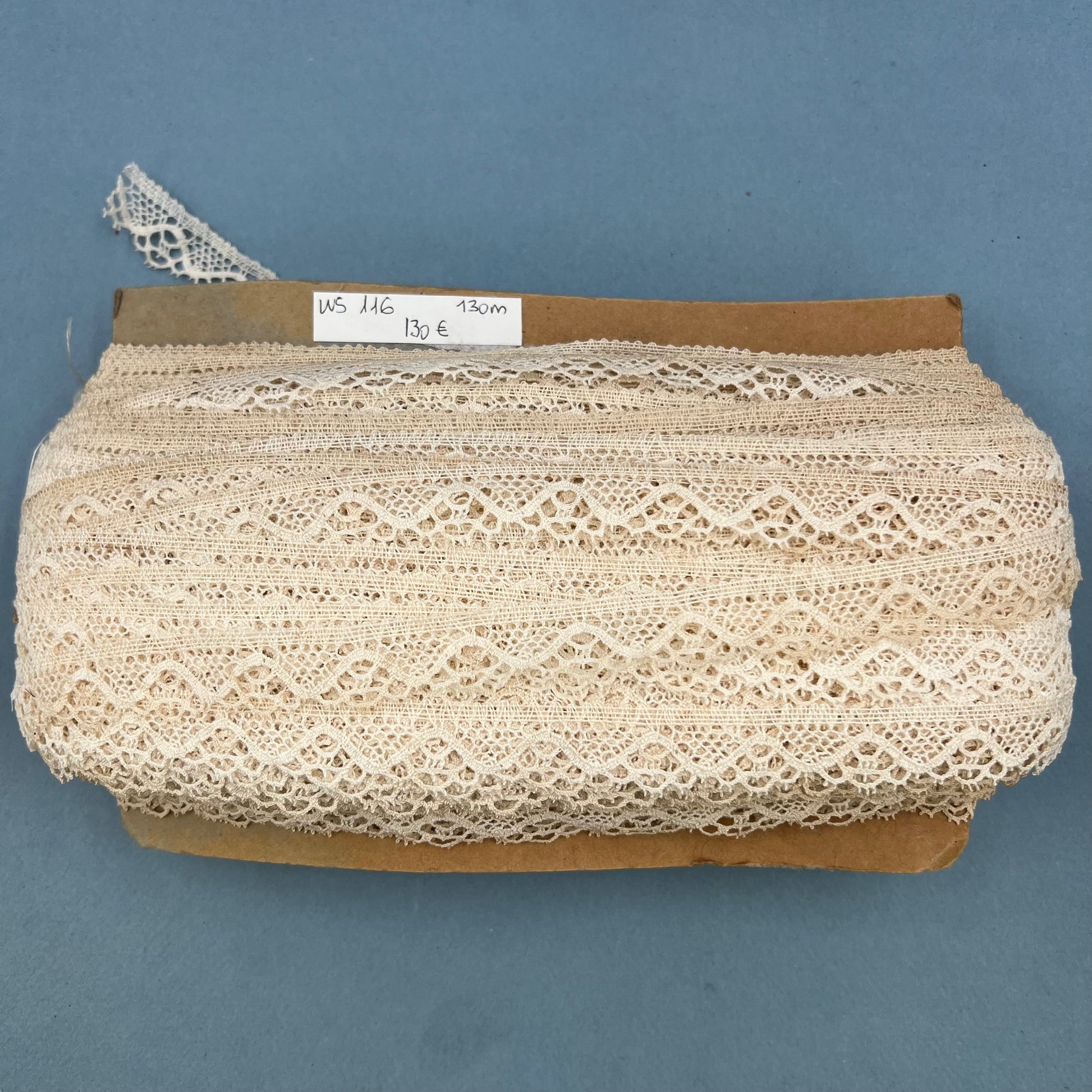Wholesale Vintage French Lace Trim – 130m – Le Puy-en-Velay Cotton Lace (Copy) - Bobbins&Needles