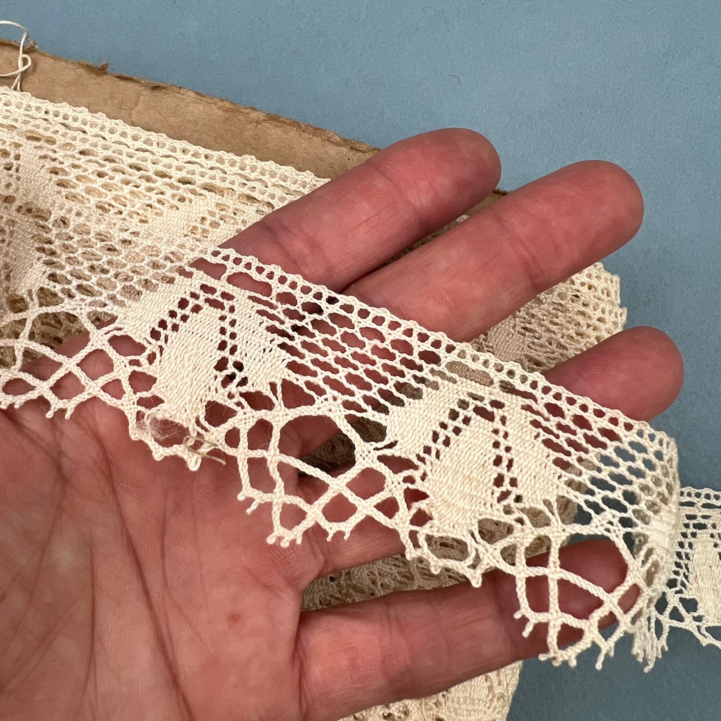 Wholesale Vintage French Lace Trim – 47m – Le Puy-en-Velay Cotton Lace - Bobbins&Needles
