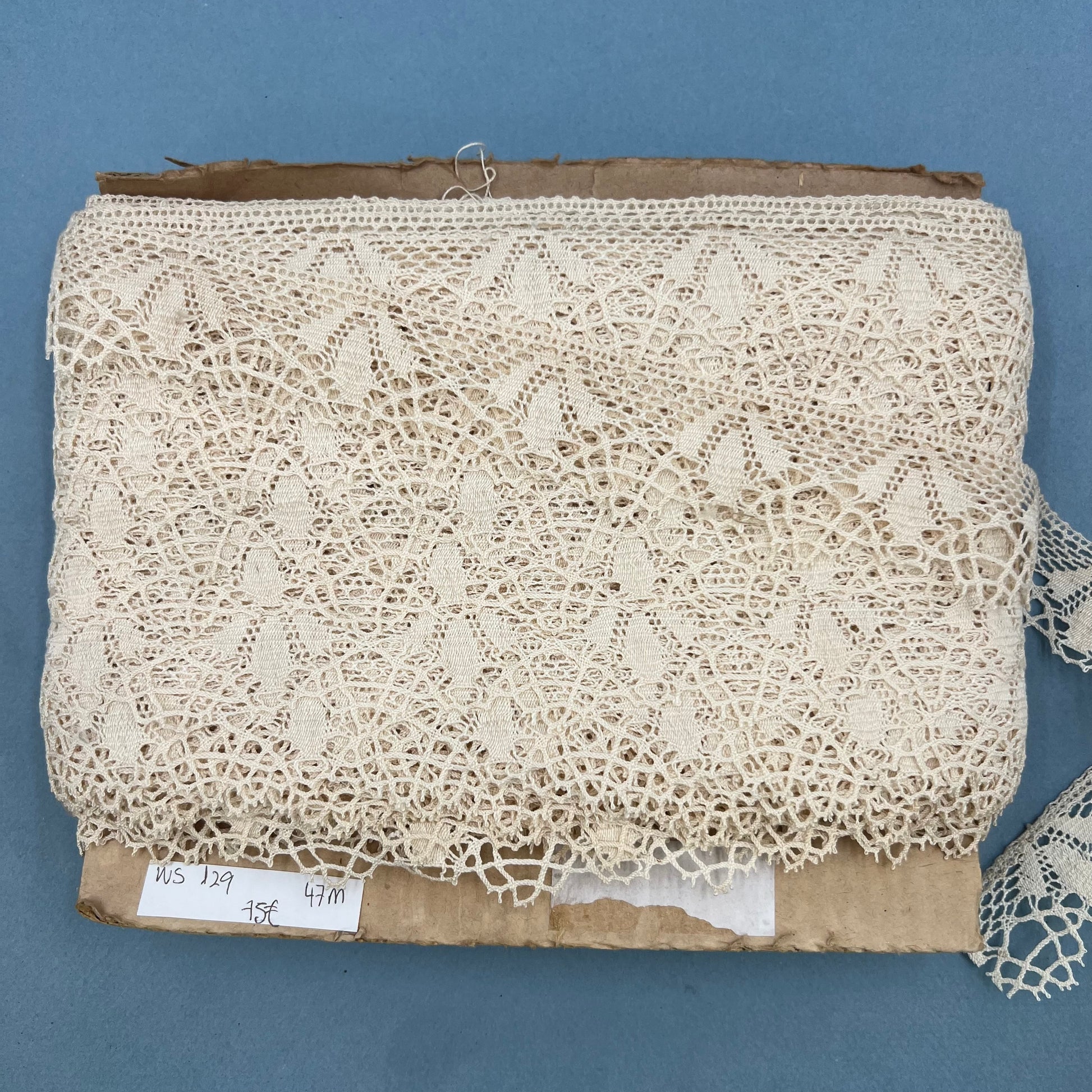 Wholesale Vintage French Lace Trim – 47m – Le Puy-en-Velay Cotton Lace - Bobbins&Needles