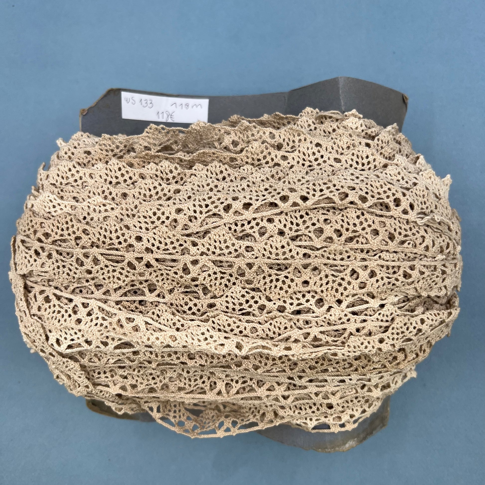 Wholesale Vintage French Lace Trim – 118m – Le Puy-en-Velay Cotton Lace - Bobbins&Needles