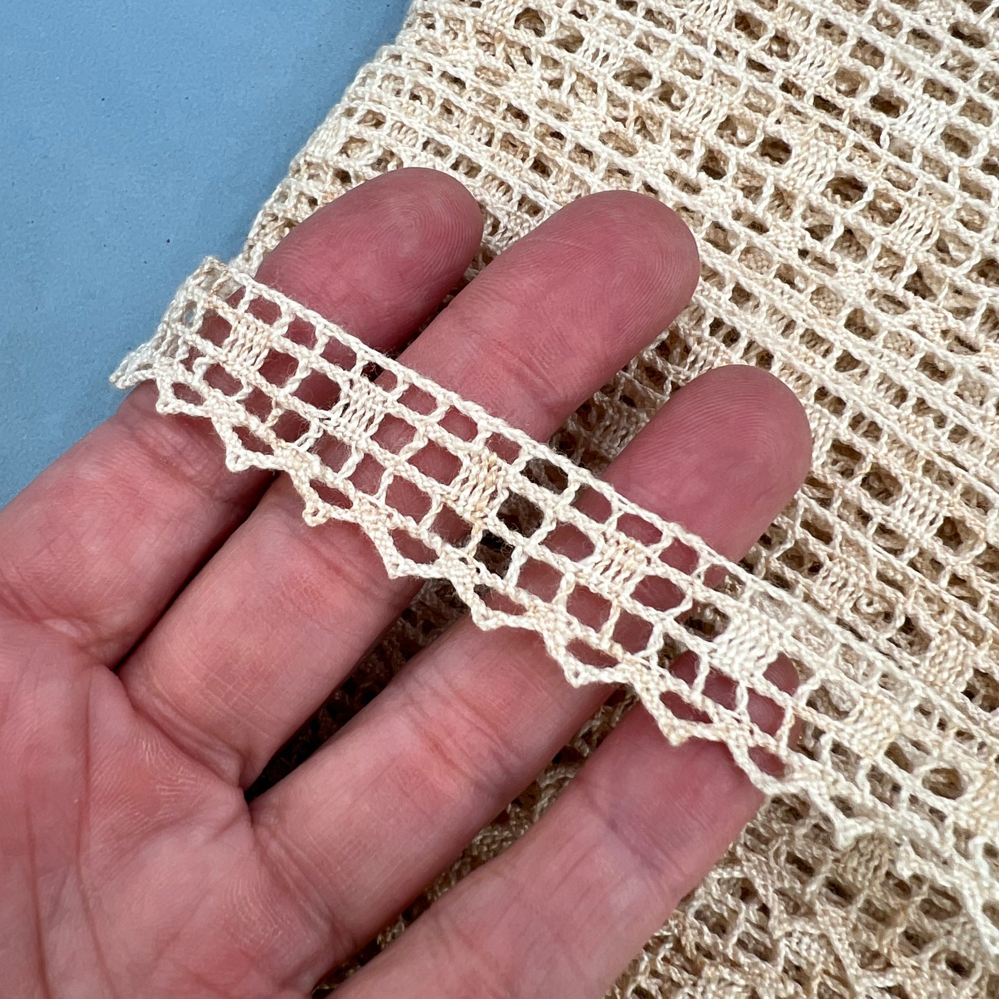 Wholesale Vintage French Lace Trim – 60m – Le Puy-en-Velay Cotton Lace - Bobbins&Needles