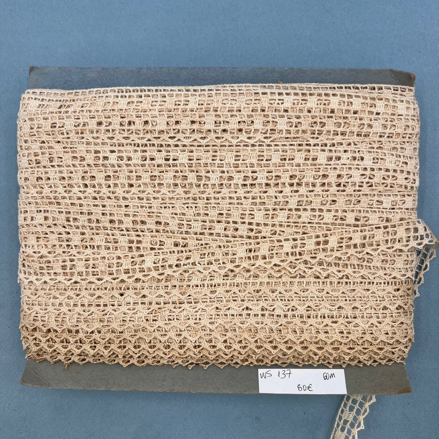 Wholesale Vintage French Lace Trim – 60m – Le Puy-en-Velay Cotton Lace - Bobbins&Needles