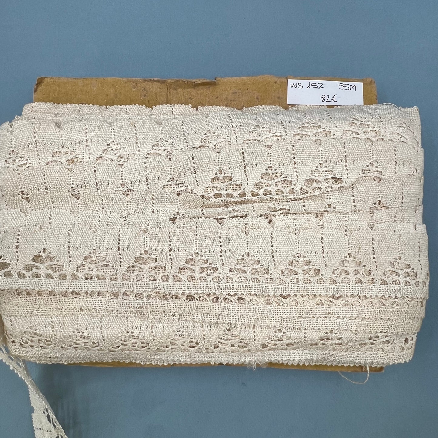 Wholesale Vintage French Lace Trim – 55m – Le Puy-en-Velay Cotton Lace - Bobbins&Needles