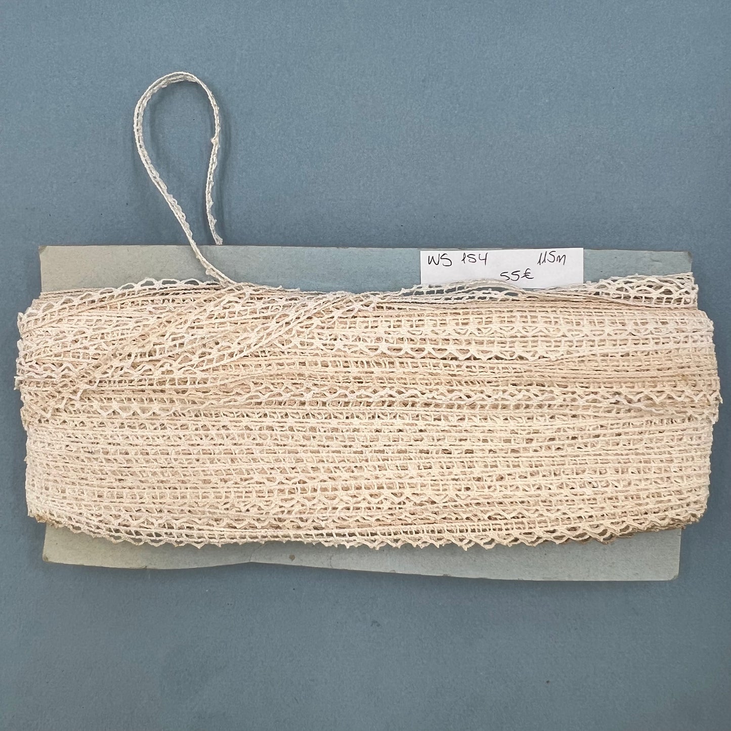 Wholesale Vintage French Lace Trim – 115m – Le Puy-en-Velay Cotton Lace - Bobbins&Needles