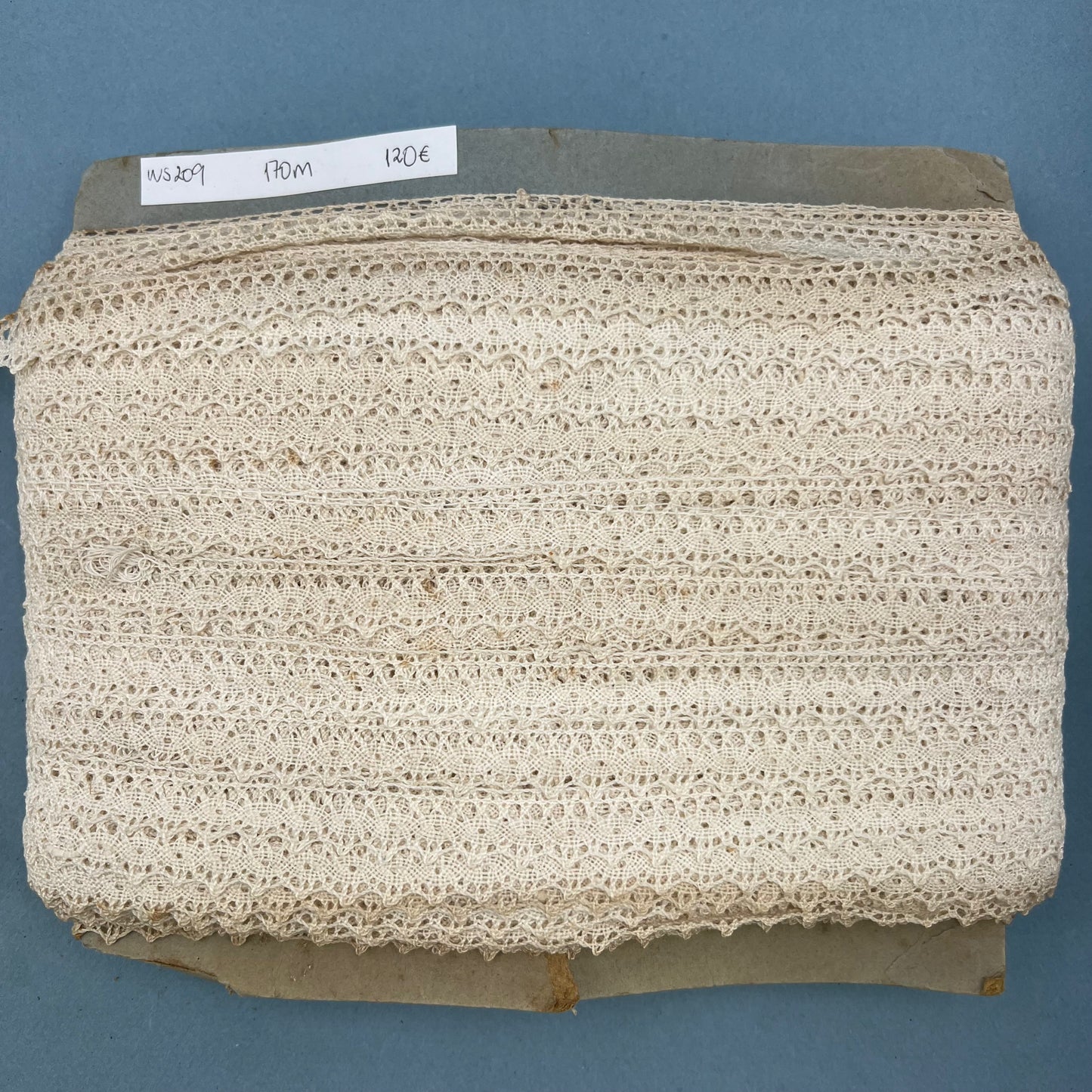 Wholesale Vintage French Lace Trim – 170m – Le Puy-en-Velay Cotton Lace - Bobbins&Needles