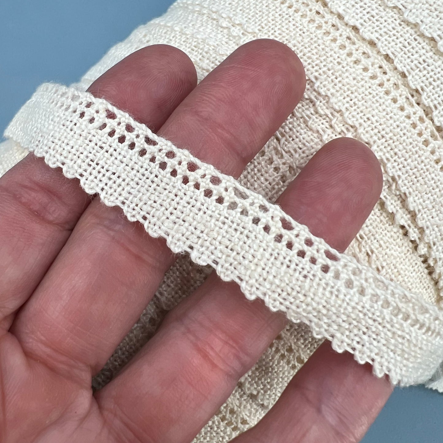Wholesale Vintage French Lace Trim – 180m – Le Puy-en-Velay Cotton Lace - Bobbins&Needles