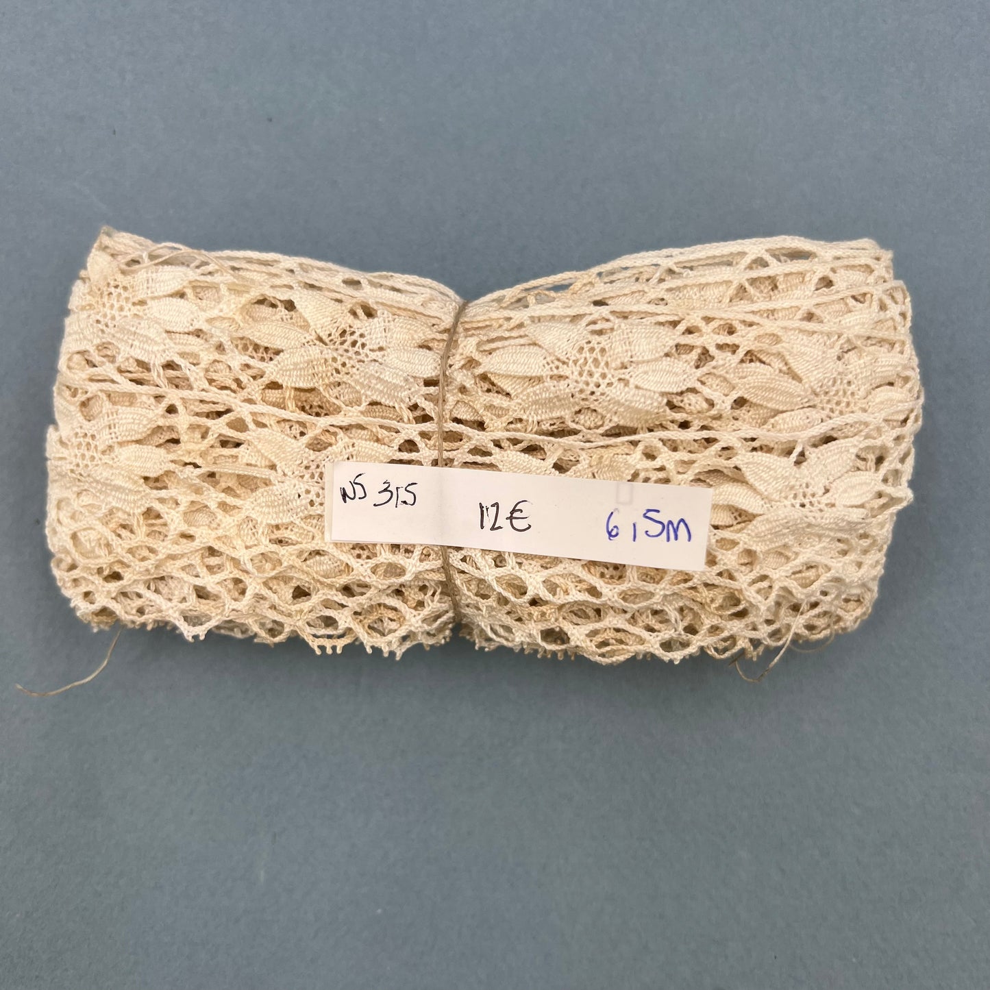 Wholesale Vintage French Lace Trim – 6,5m – Le Puy-en-Velay Cotton Lace