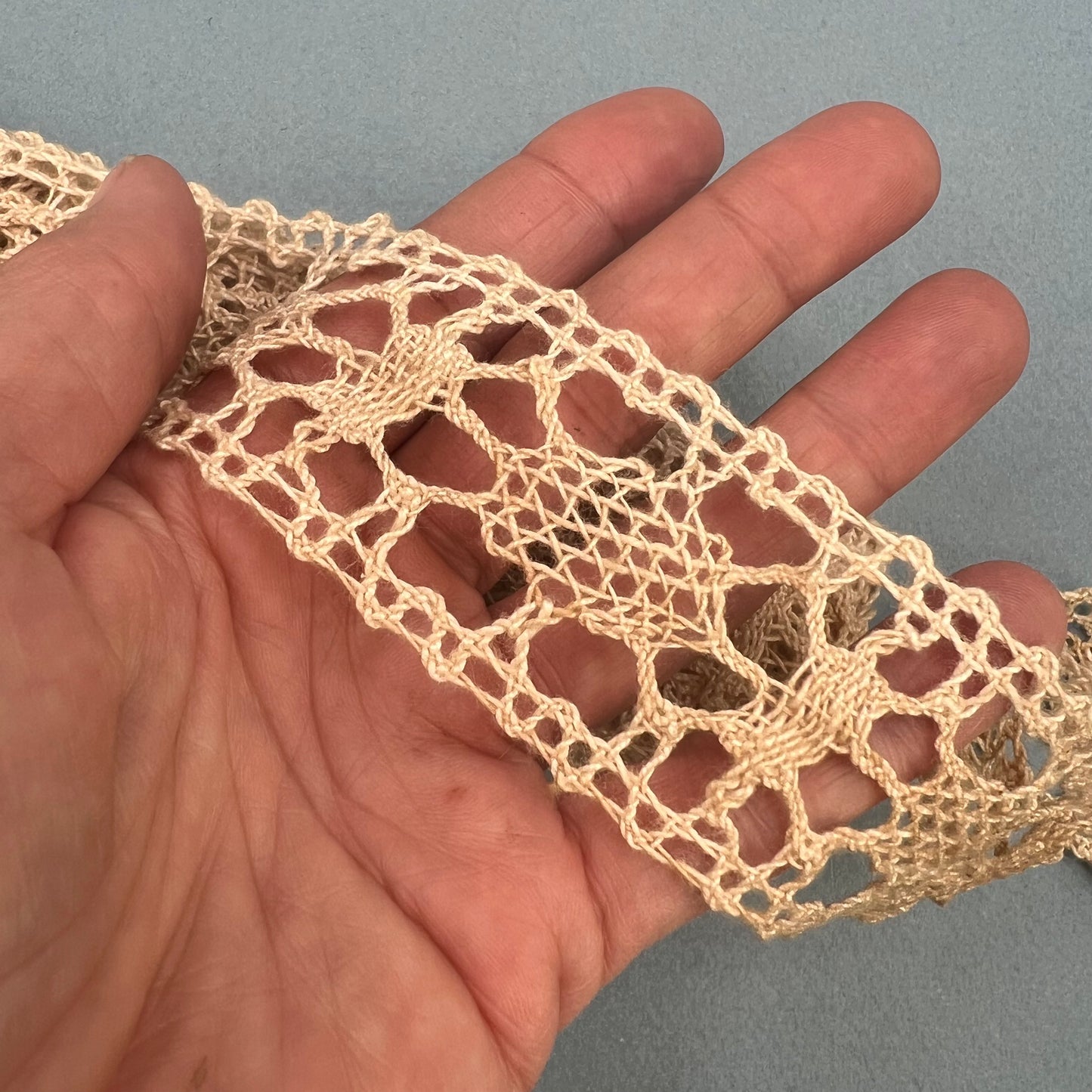 Wholesale Vintage French Lace Trim – 8.5m – Le Puy-en-Velay Cotton Lace