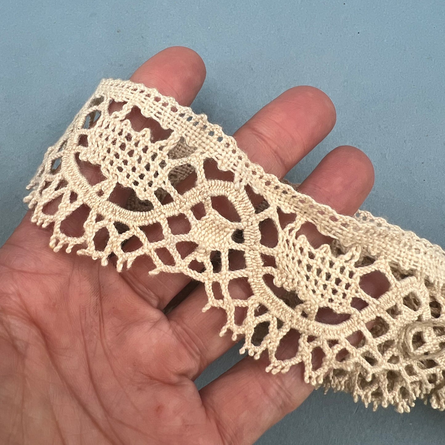 Wholesale Vintage French Lace Trim – 4.8m – Le Puy-en-Velay Cotton Lace