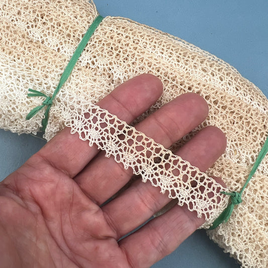 Wholesale Vintage French Lace Trim – 30m – Le Puy-en-Velay Cotton Lace - Bobbins&Needles