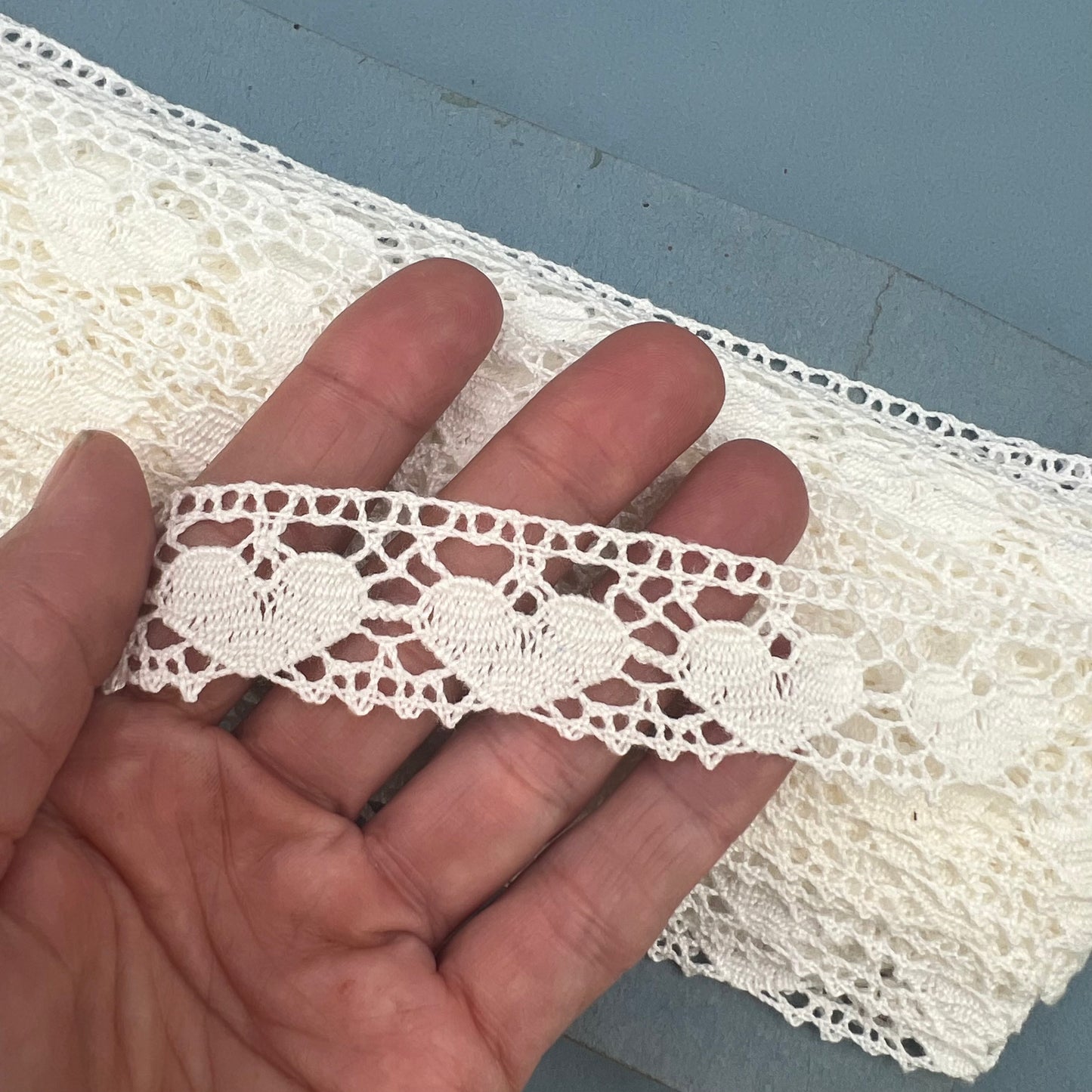 Wholesale Vintage French Lace Trim – 17m – Le Puy-en-Velay Cotton Lace