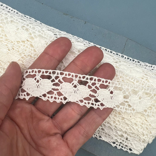Wholesale Vintage French Lace Trim – 17m – Le Puy-en-Velay Cotton Lace - Bobbins&Needles