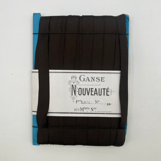 Wholesale Vintage French Woven Ganse Trim Dark Brown –  100m - Bobbins&Needles
